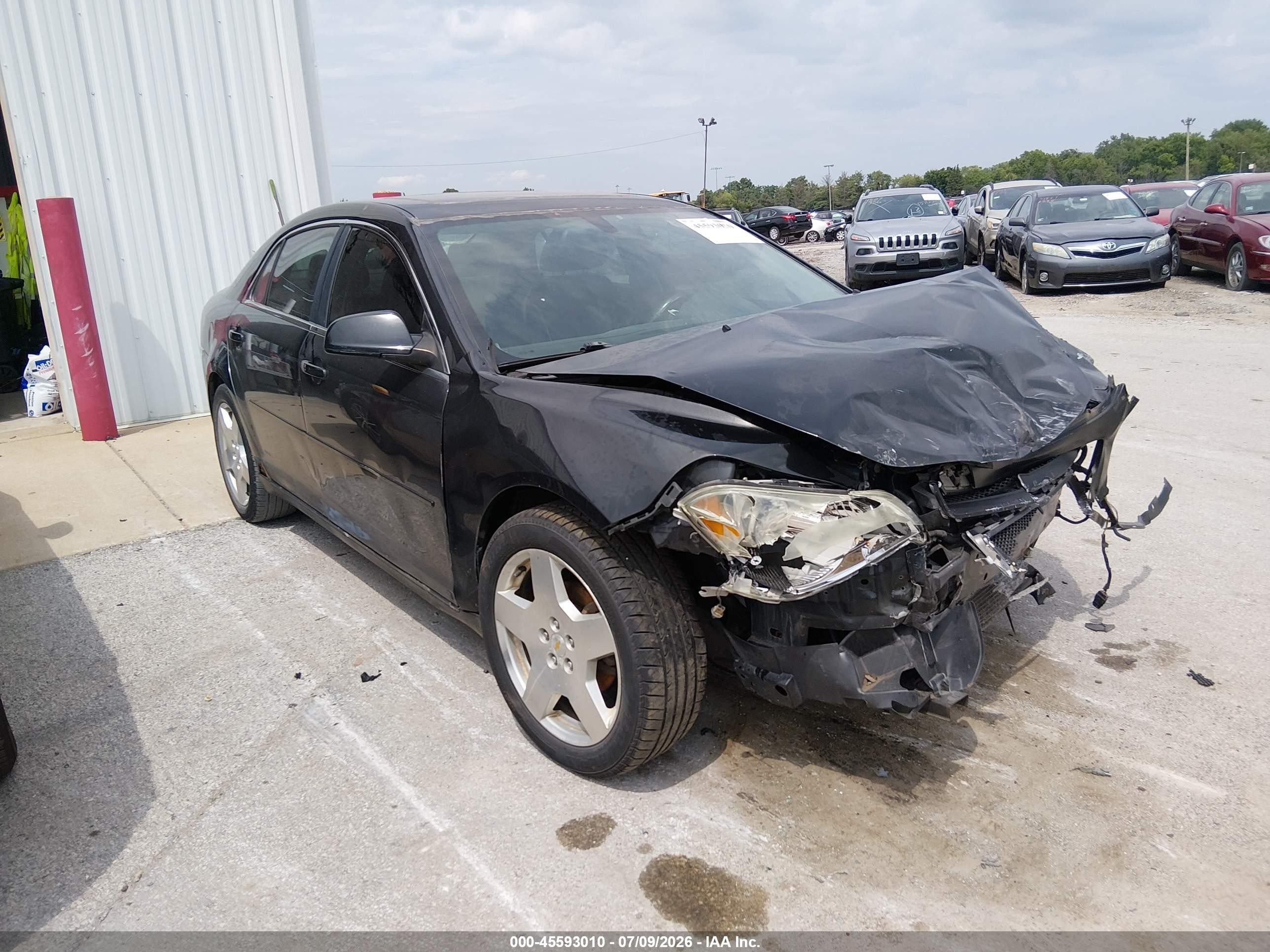 2010 Chevrolet Malibu Lt Black vin: 1G1ZD5E70AF115896