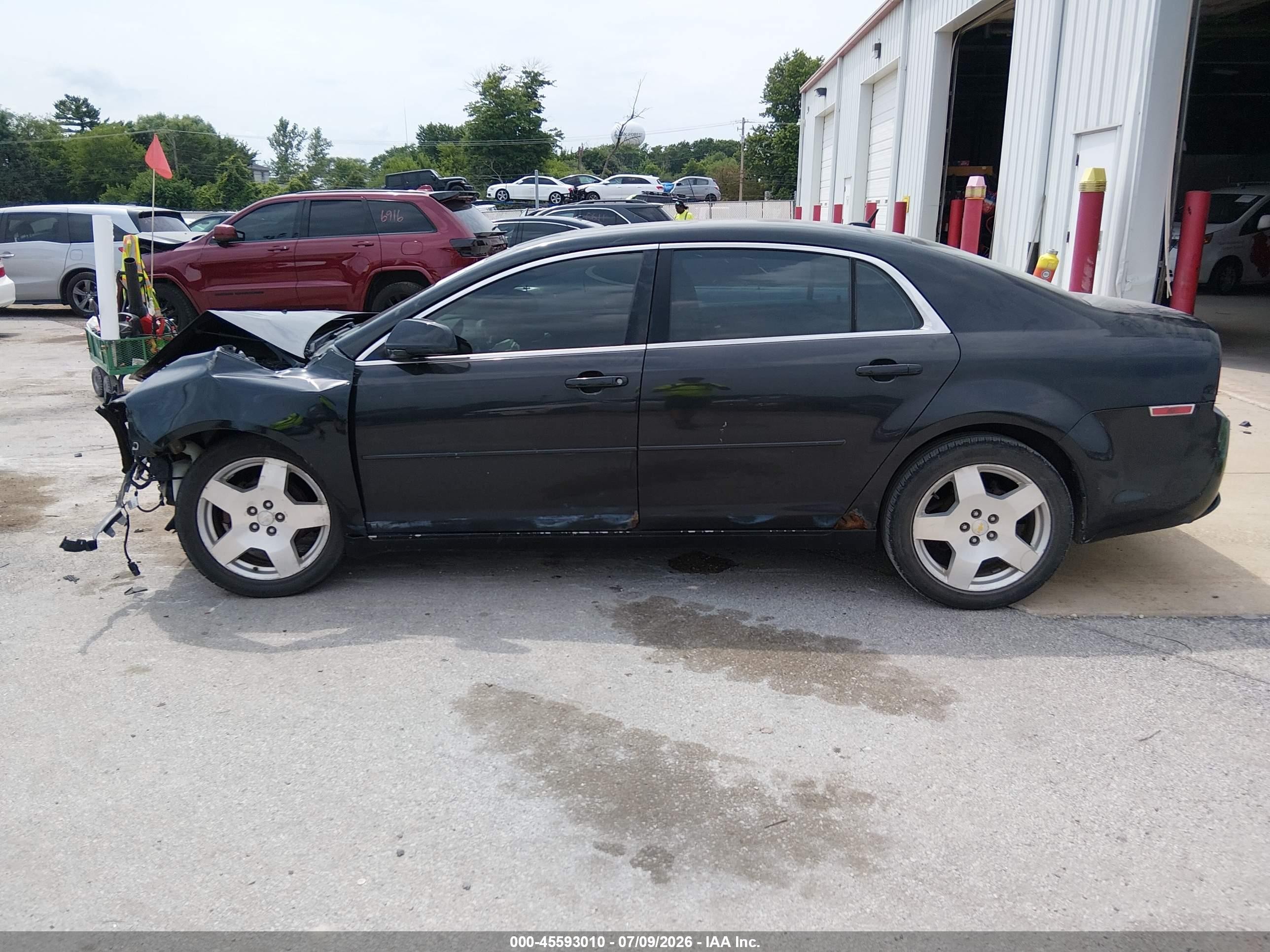 2010 Chevrolet Malibu Lt Black vin: 1G1ZD5E70AF115896