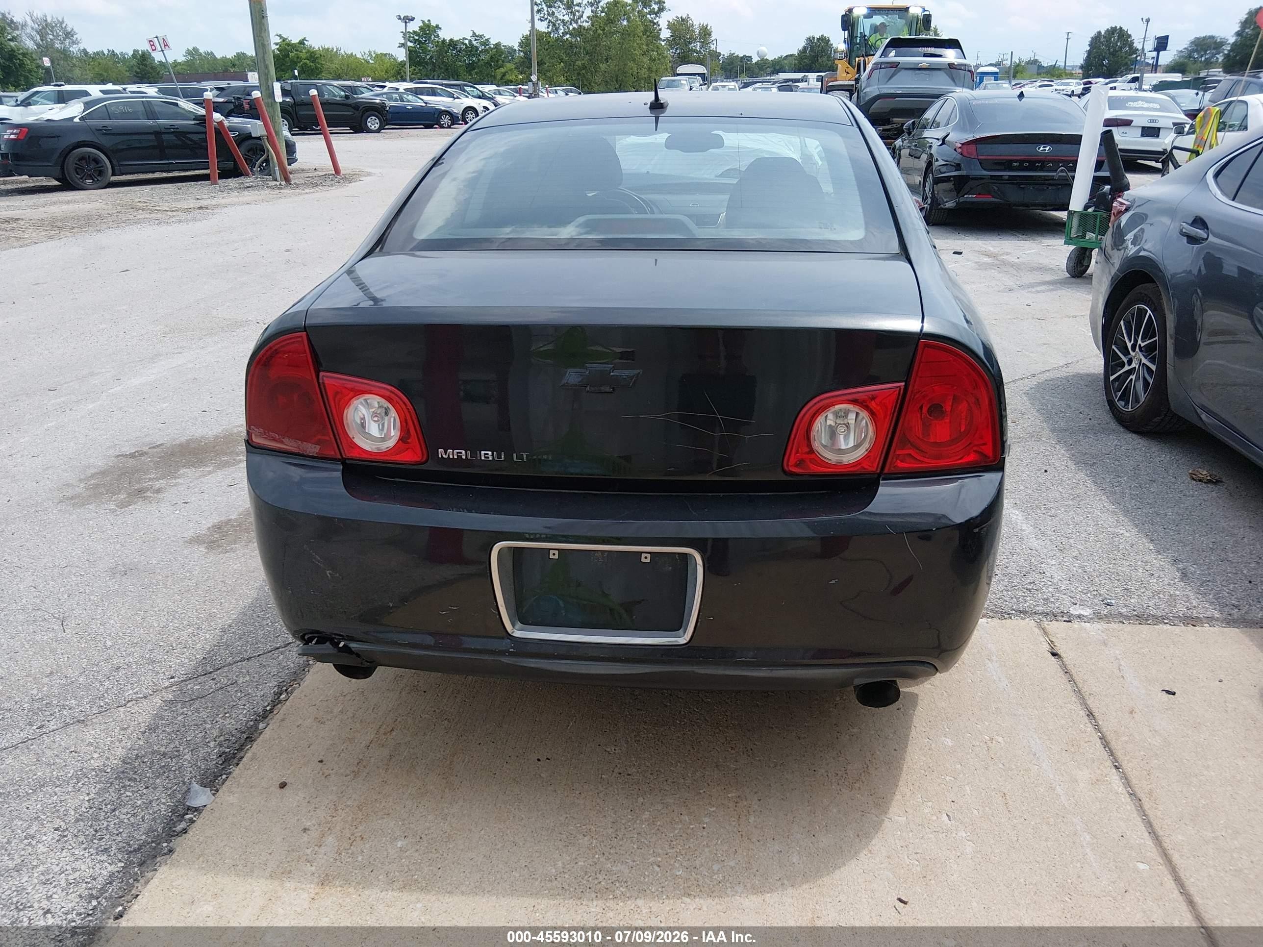 2010 Chevrolet Malibu Lt Black vin: 1G1ZD5E70AF115896