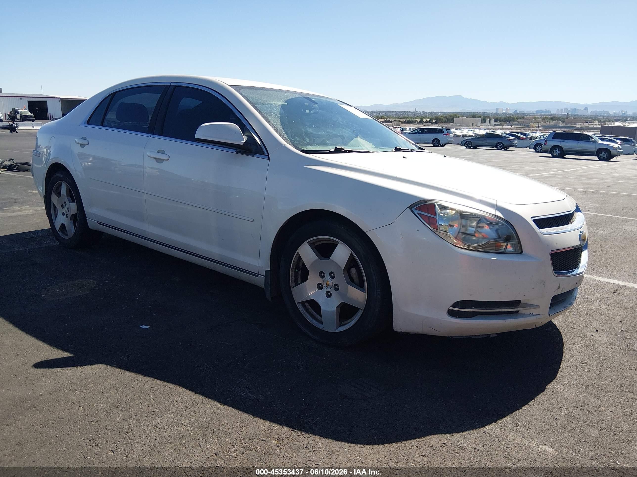 2010 Chevrolet Malibu Lt White vin: 1G1ZD5E70AF246844