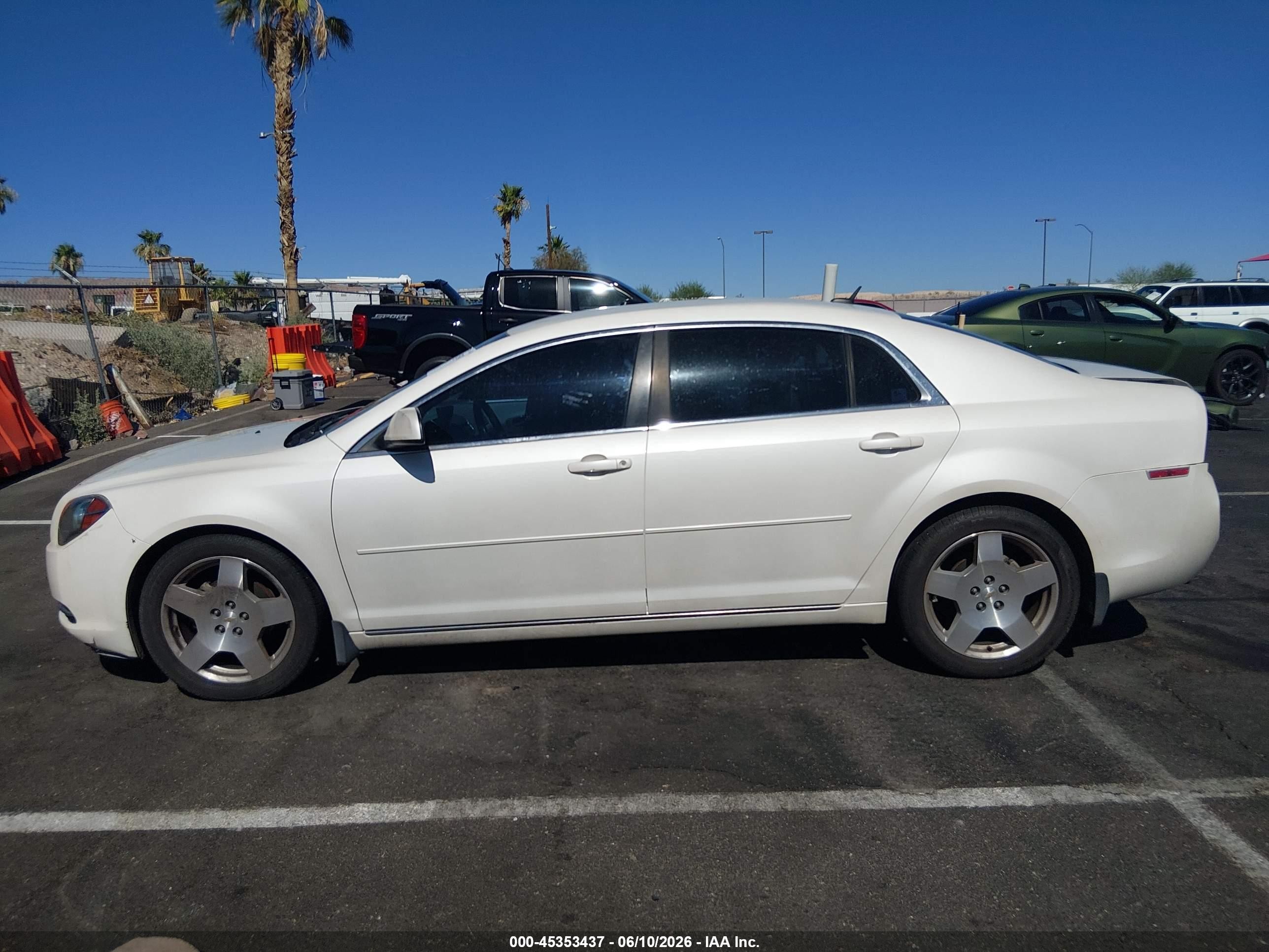 2010 Chevrolet Malibu Lt White vin: 1G1ZD5E70AF246844