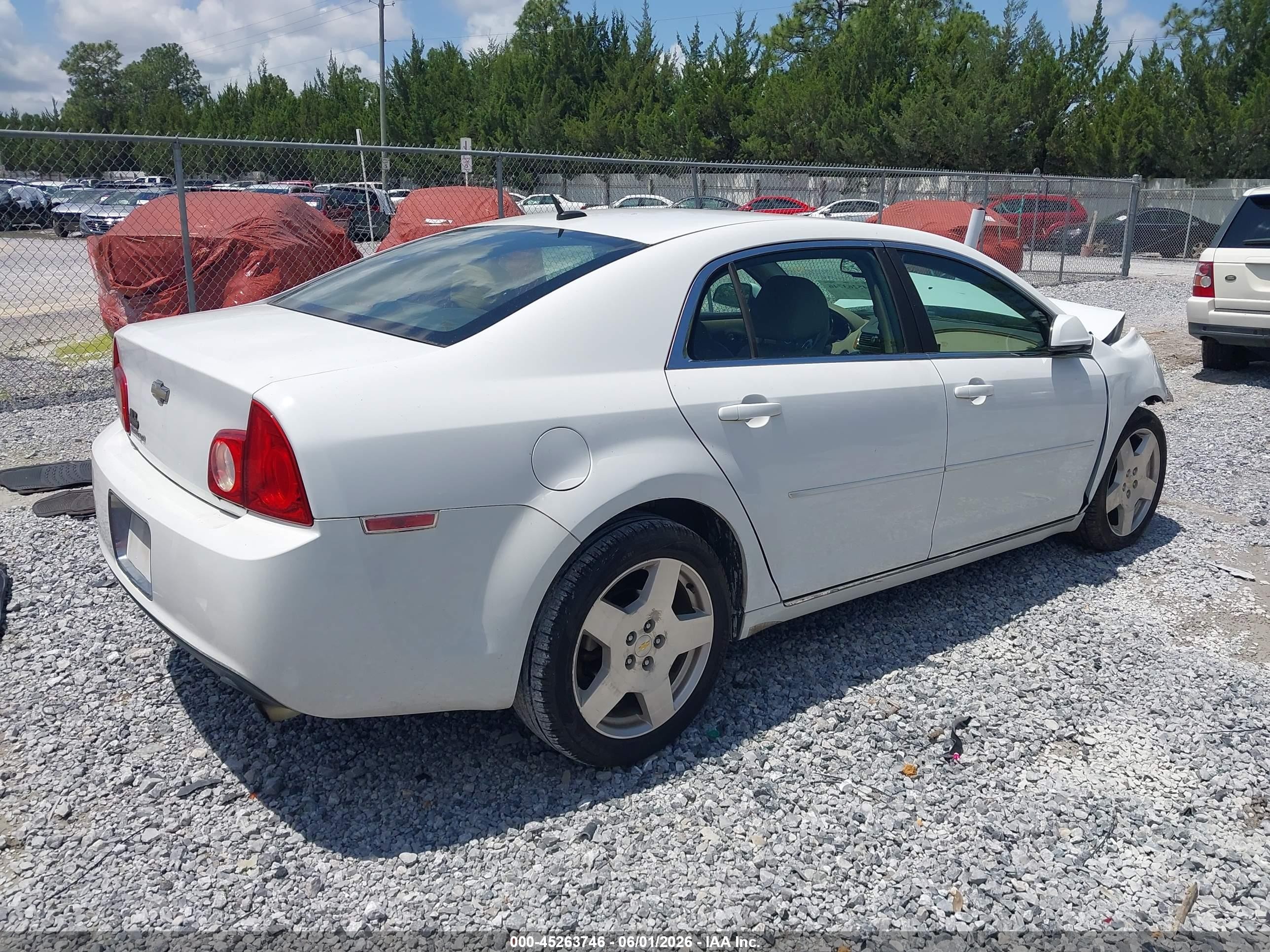 2010 Chevrolet Malibu Lt White vin: 1G1ZD5E74AF135536