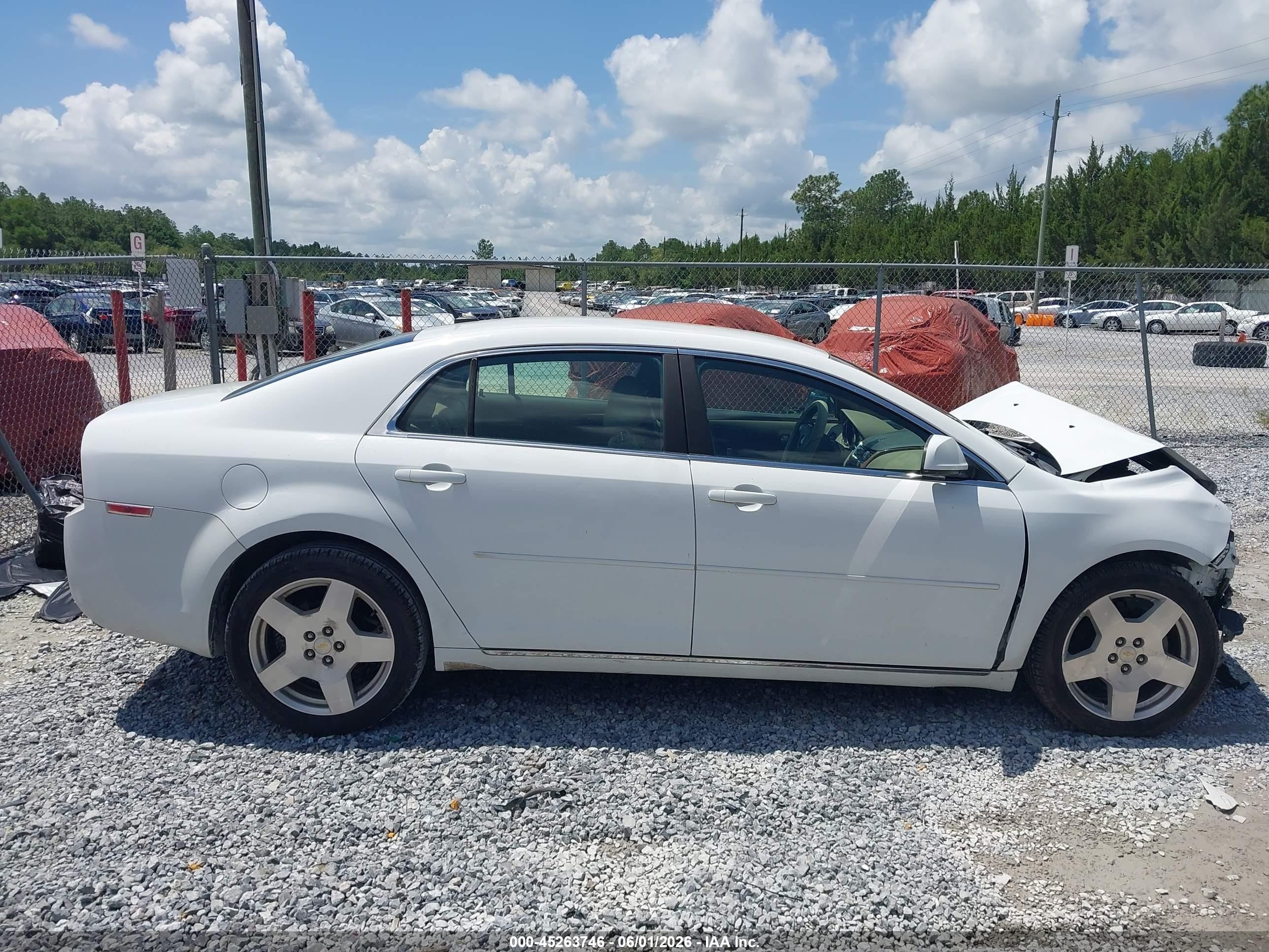 2010 Chevrolet Malibu Lt White vin: 1G1ZD5E74AF135536