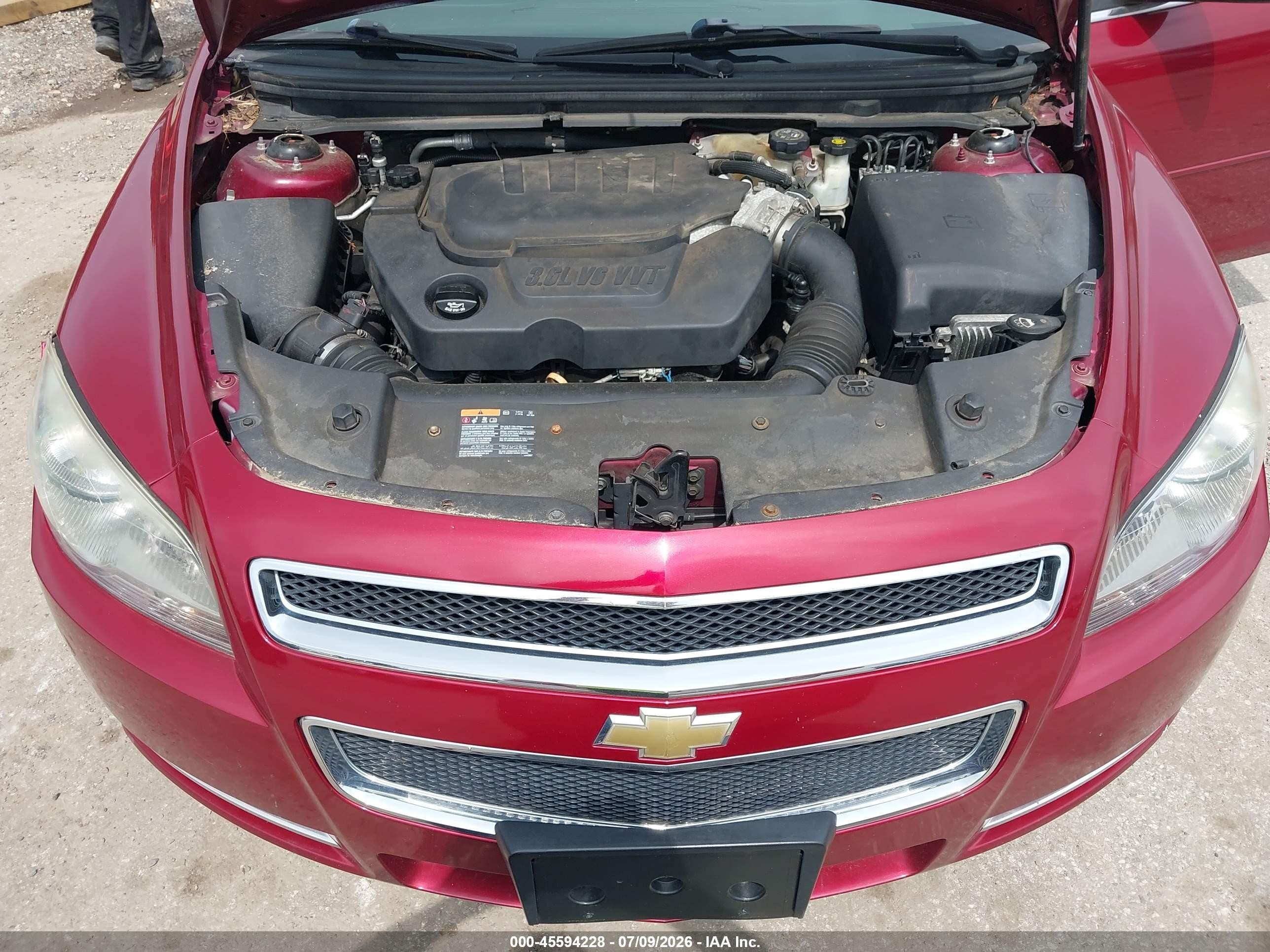 2011 Chevrolet Malibu 2lt Red vin: 1G1ZD5E75BF217308