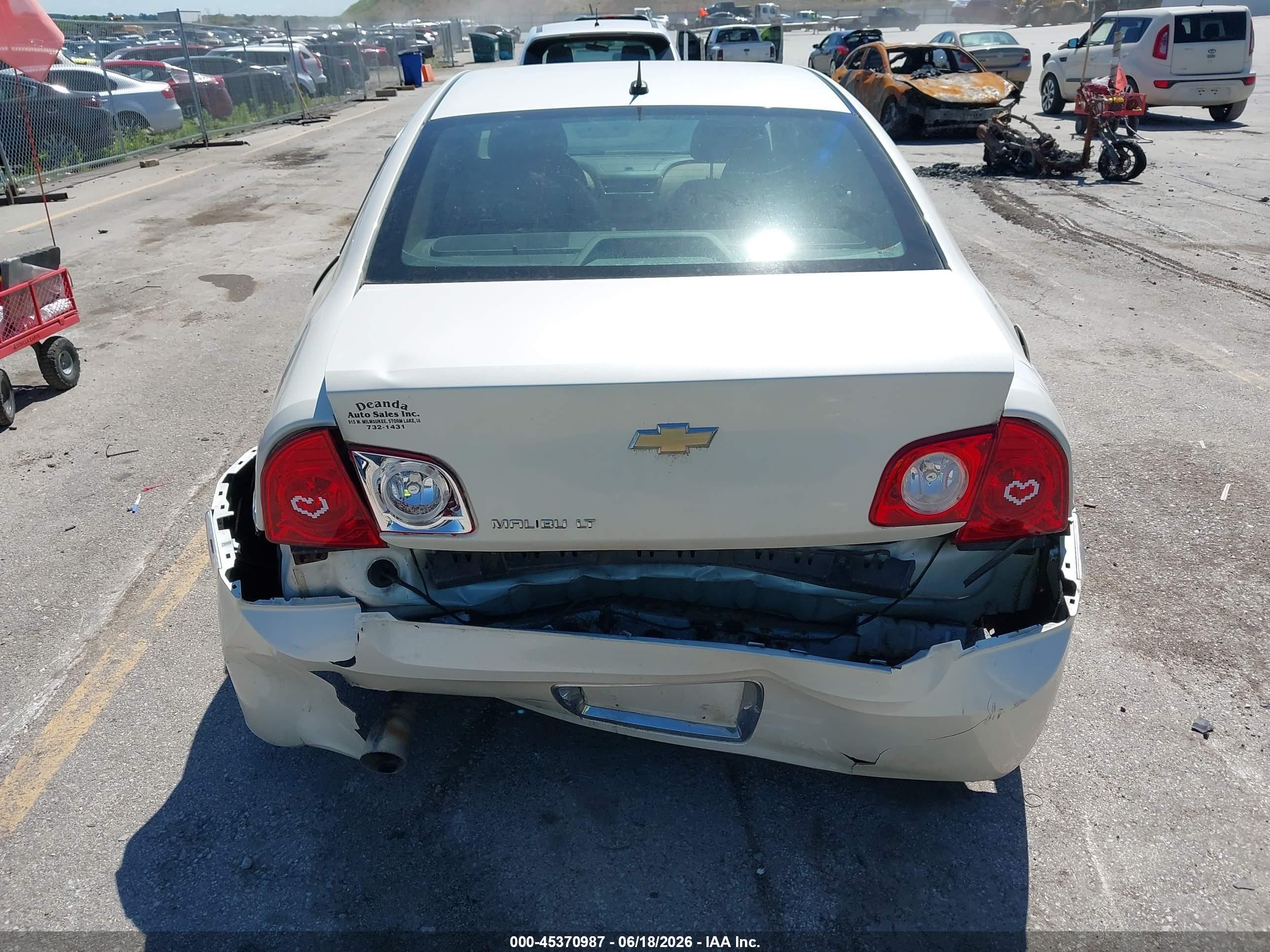 2010 Chevrolet Malibu Lt Белый vin: 1G1ZD5E76AF112484