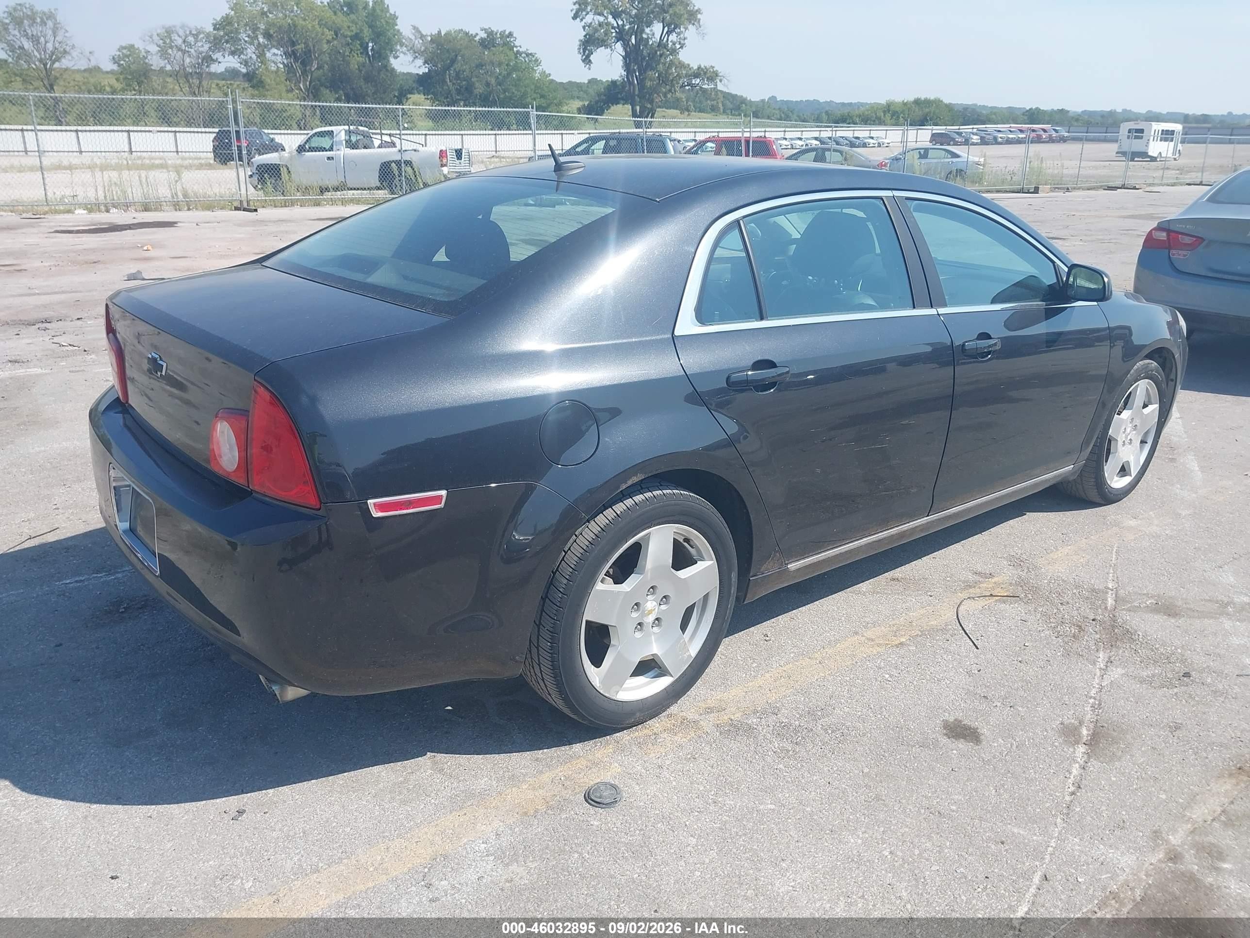 2010 Chevrolet Malibu Lt Black vin: 1G1ZD5E76AF318940