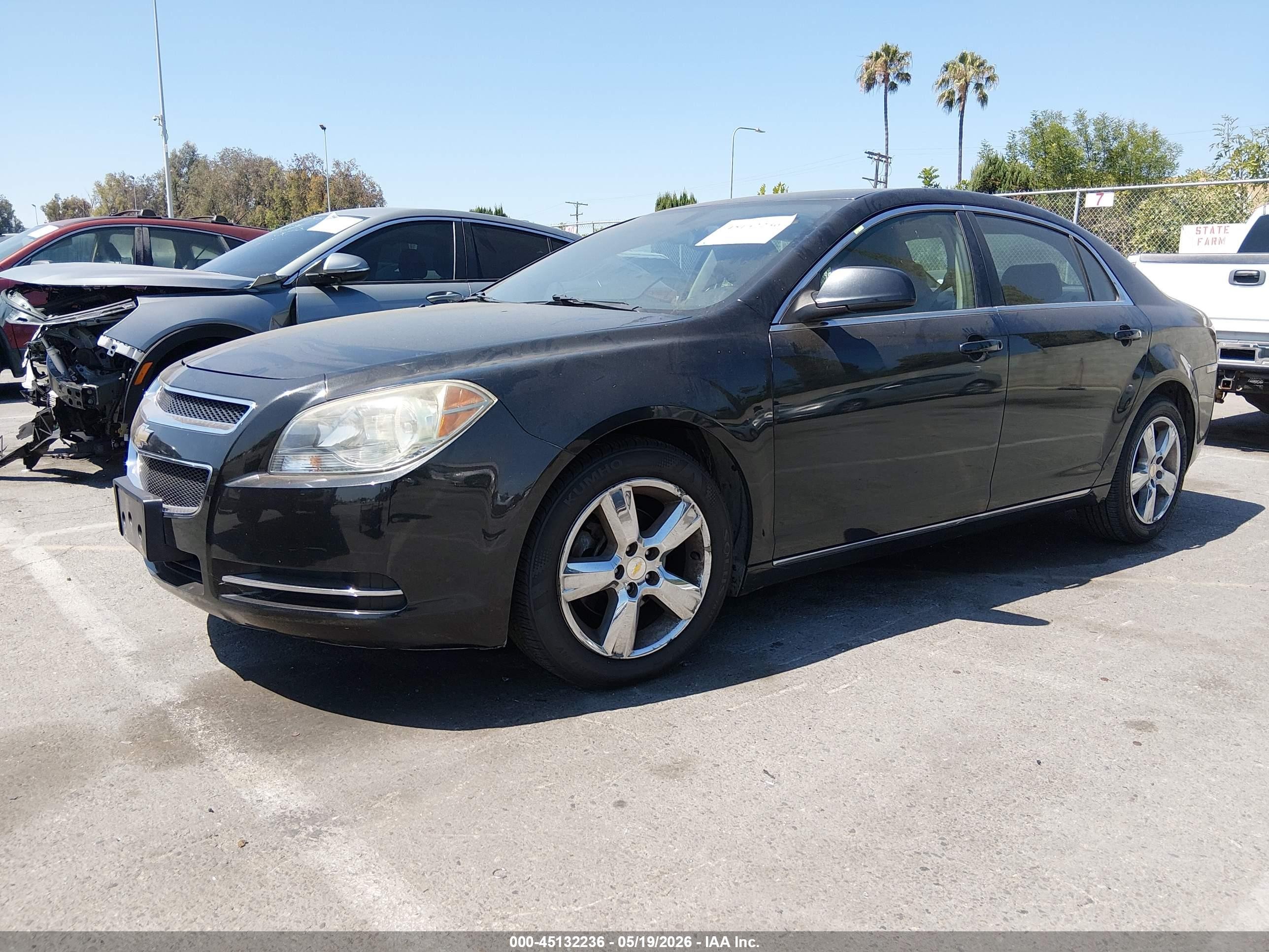 2010 Chevrolet Malibu Lt Black vin: 1G1ZD5EB0AF152600
