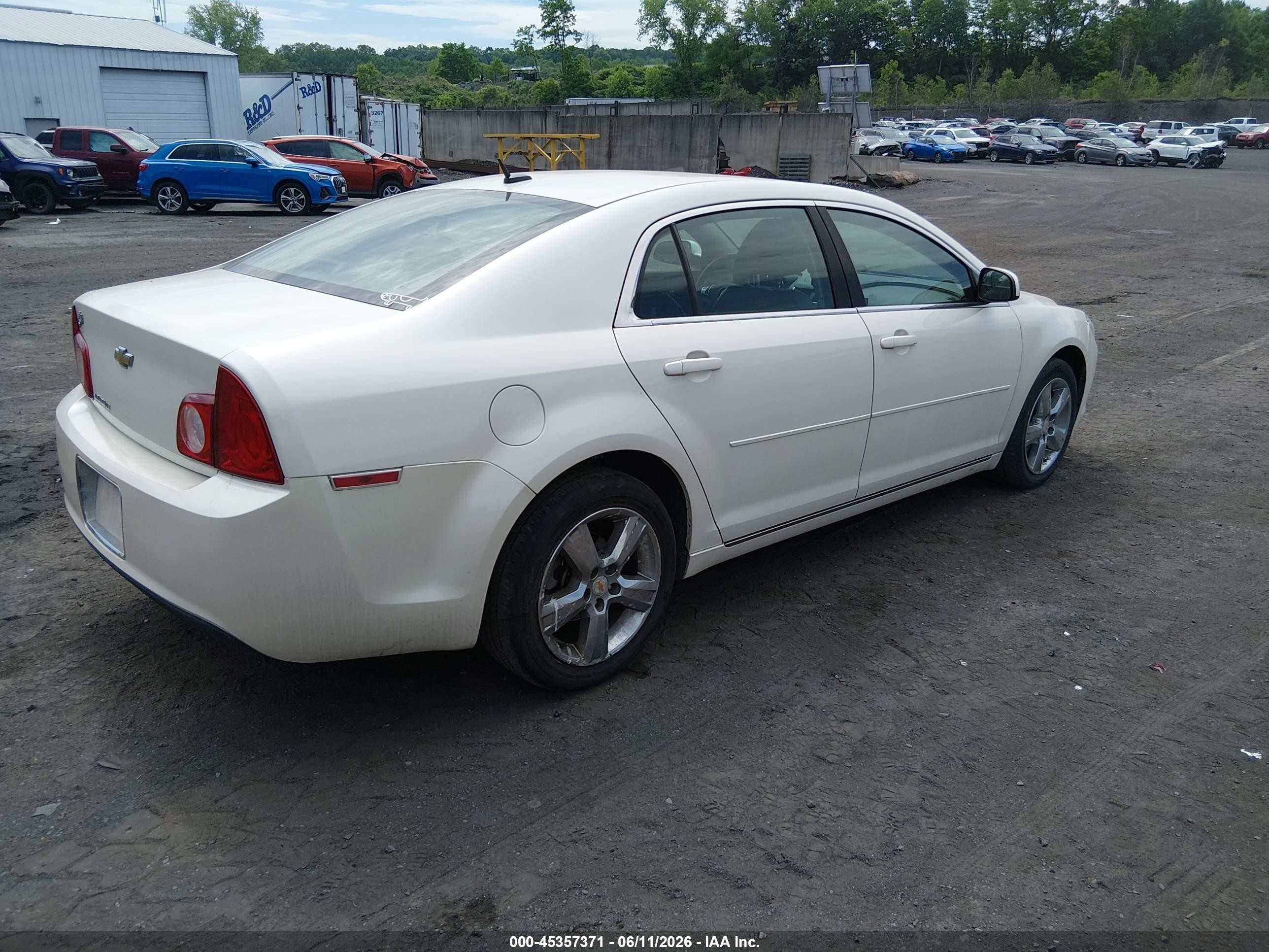 2010 Chevrolet Malibu Lt Cream vin: 1G1ZD5EB2AF259017