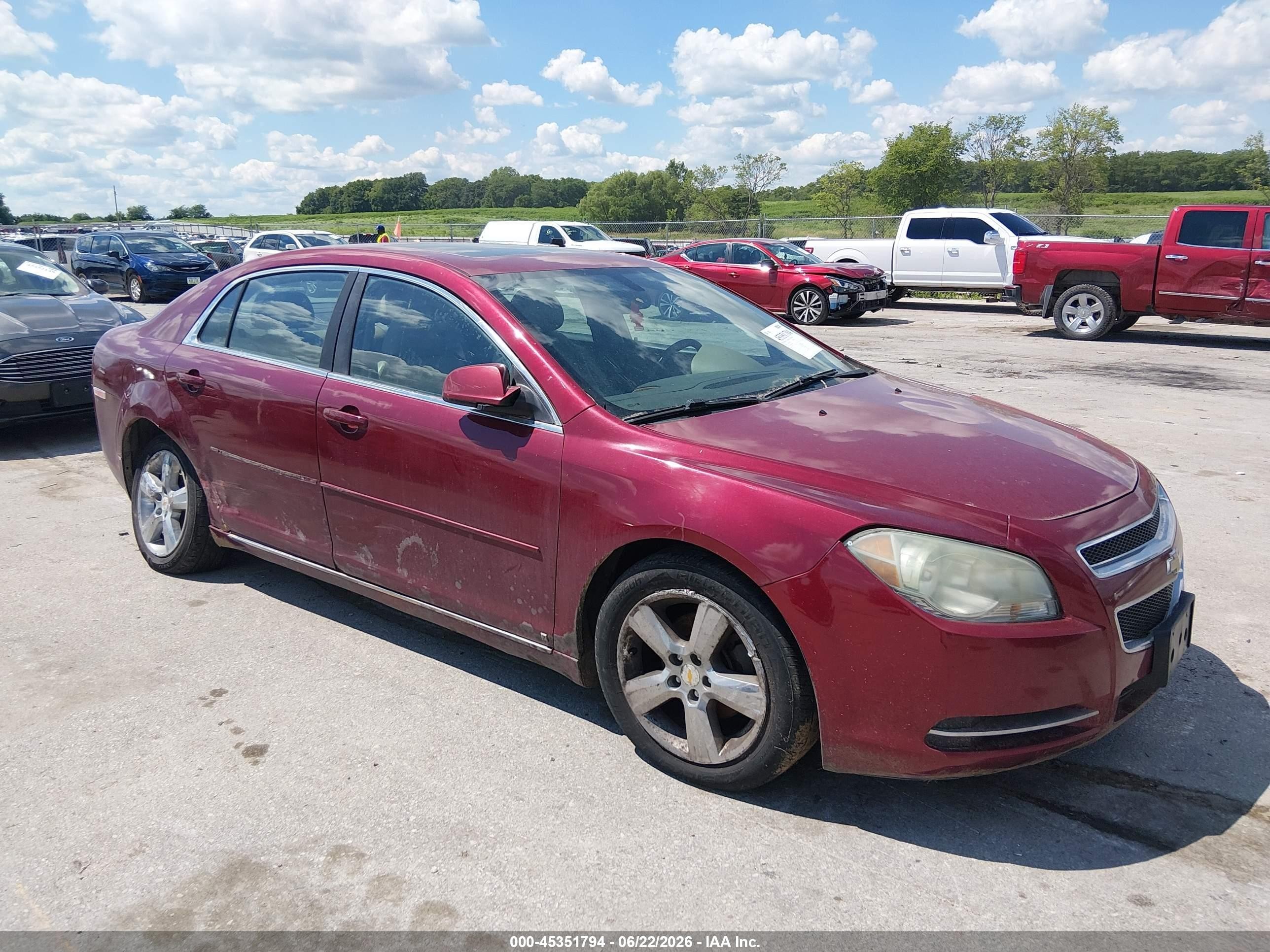 2010 Chevrolet Malibu Lt Maroon vin: 1G1ZD5EB3AF112883