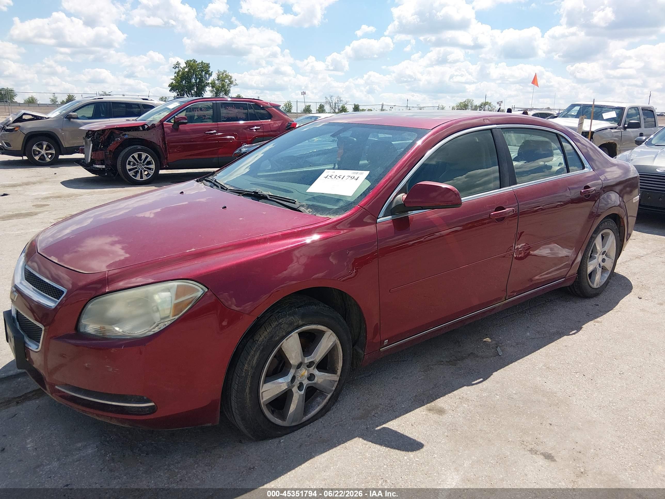 2010 Chevrolet Malibu Lt Maroon vin: 1G1ZD5EB3AF112883