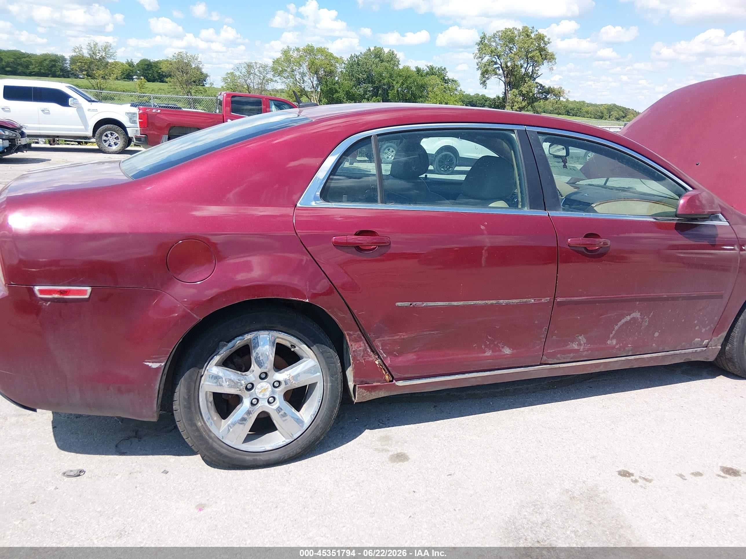 2010 Chevrolet Malibu Lt Maroon vin: 1G1ZD5EB3AF112883