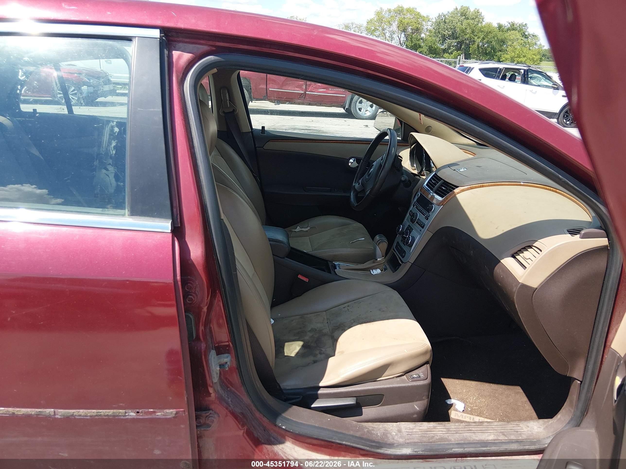 2010 Chevrolet Malibu Lt Maroon vin: 1G1ZD5EB3AF112883