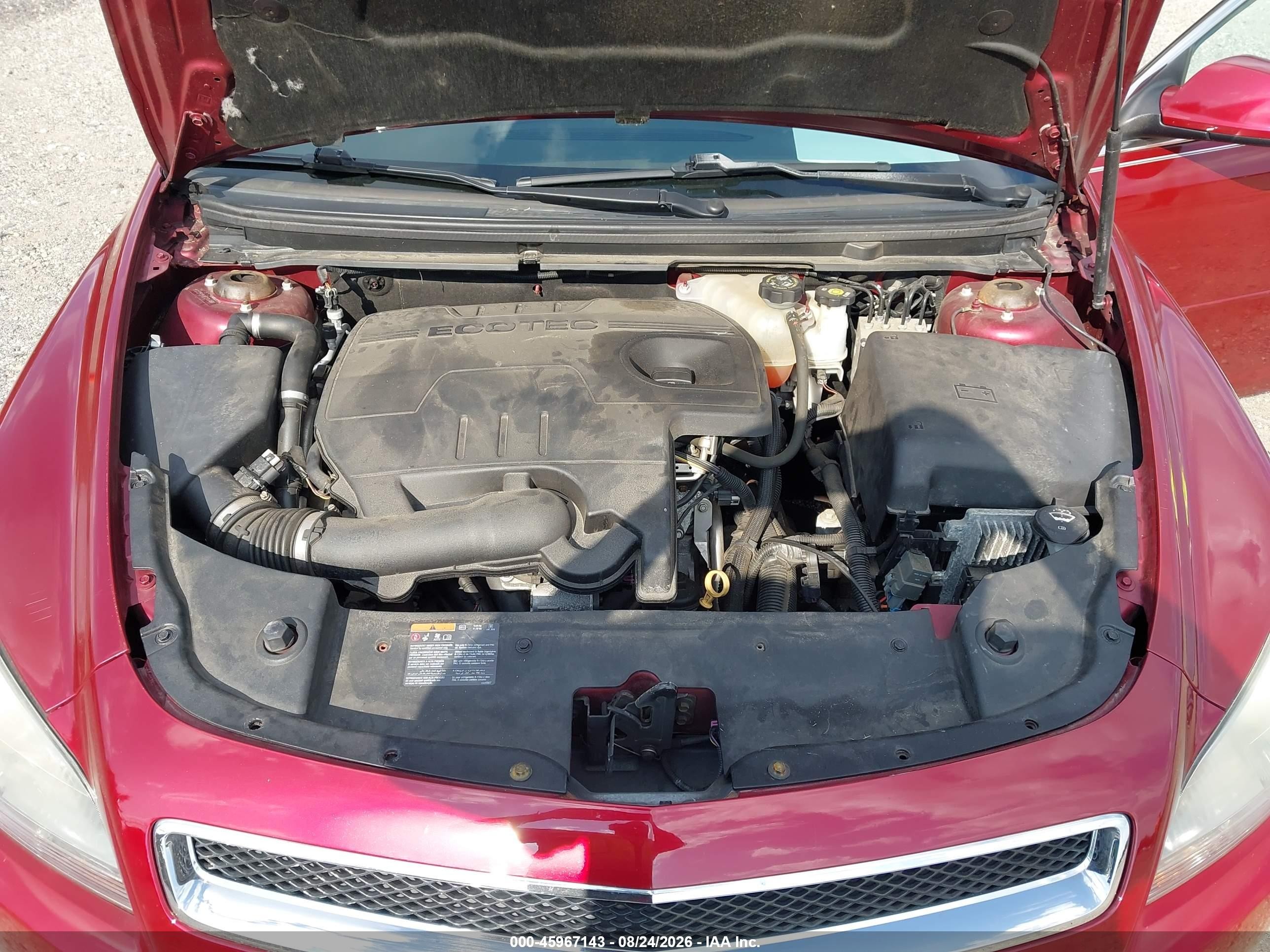 2010 Chevrolet Malibu Lt Red vin: 1G1ZD5EB5AF253146