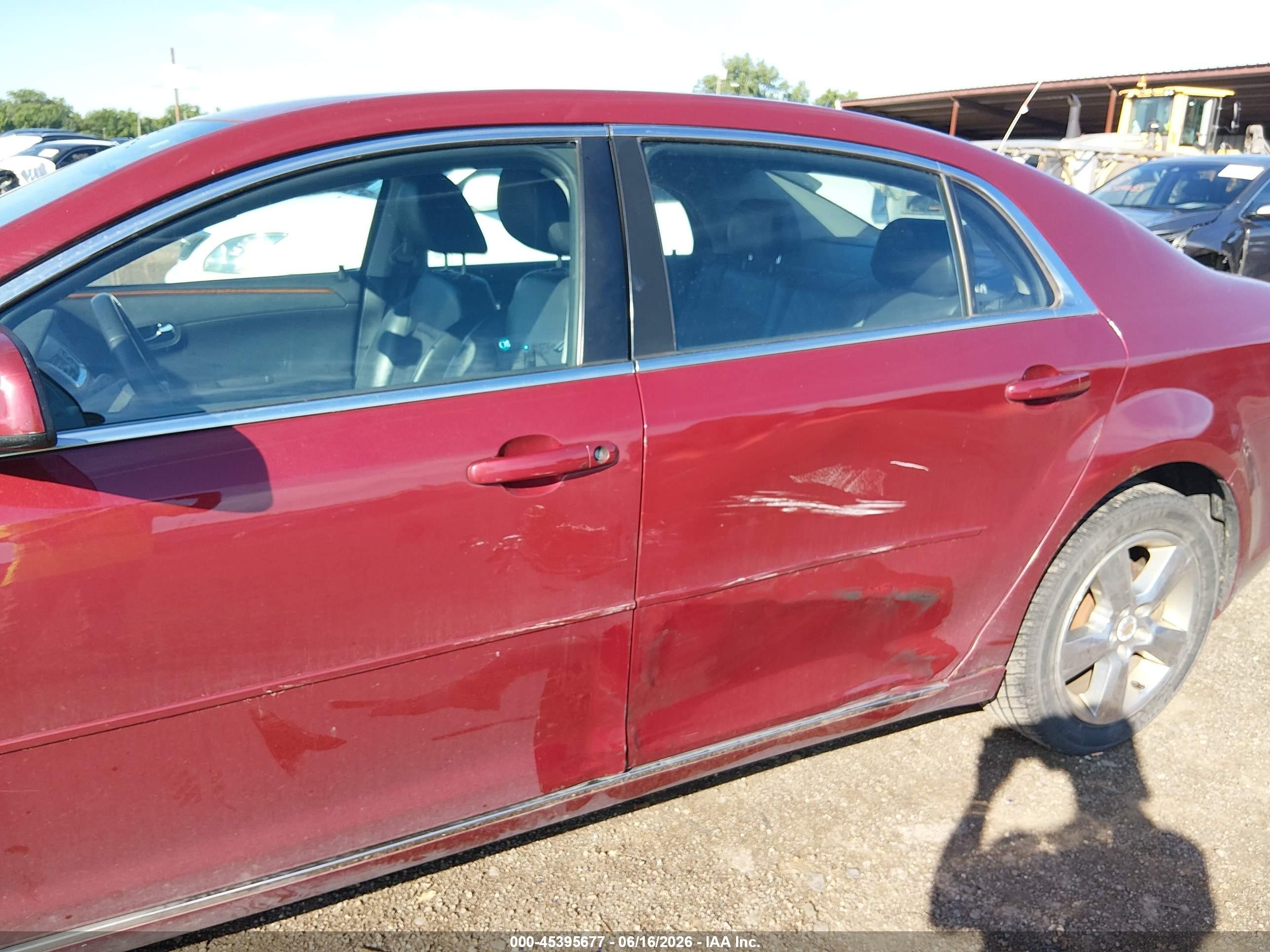 2010 Chevrolet Malibu Lt Burgundy vin: 1G1ZD5EB6AF130102