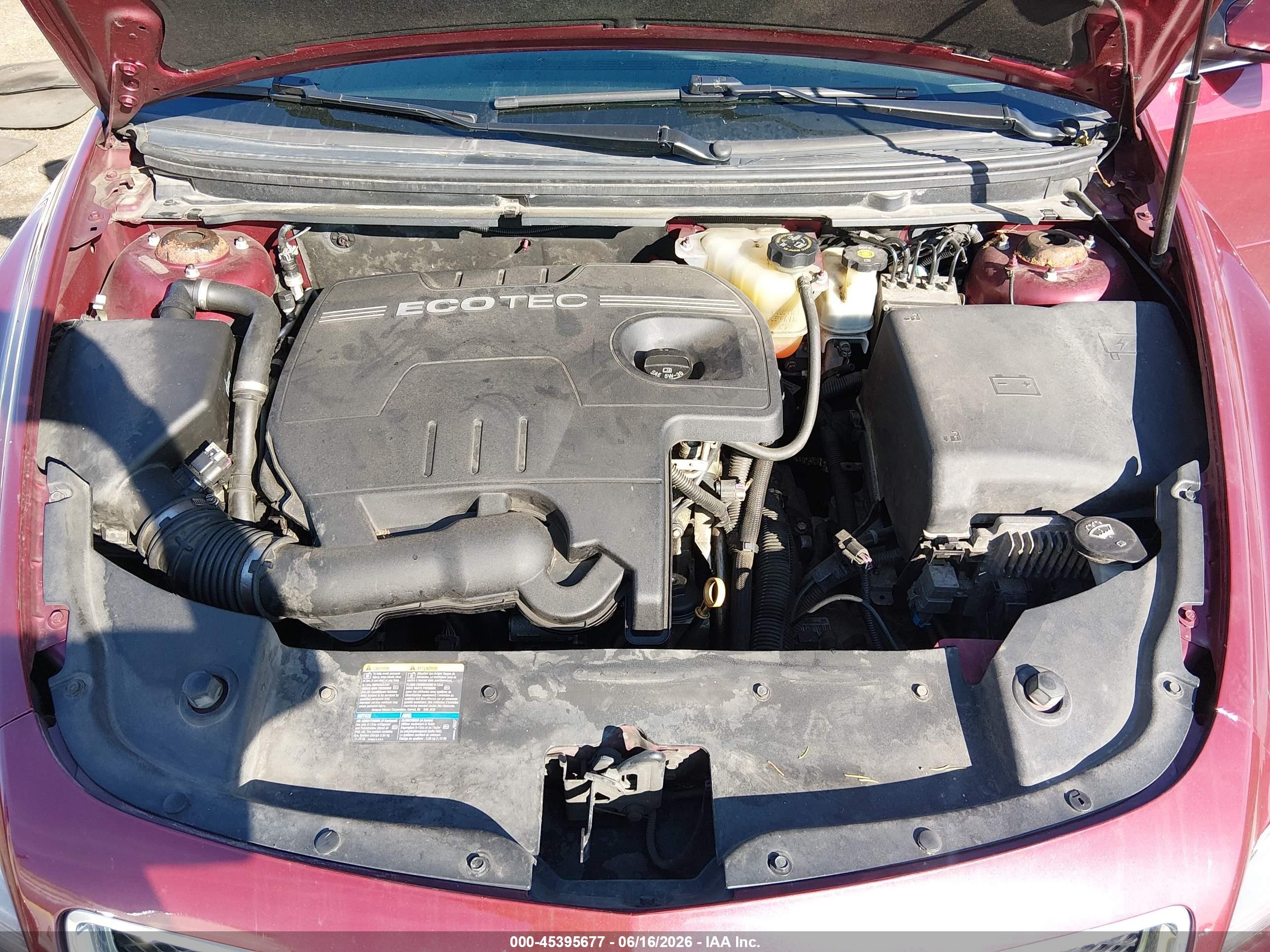 2010 Chevrolet Malibu Lt Burgundy vin: 1G1ZD5EB6AF130102
