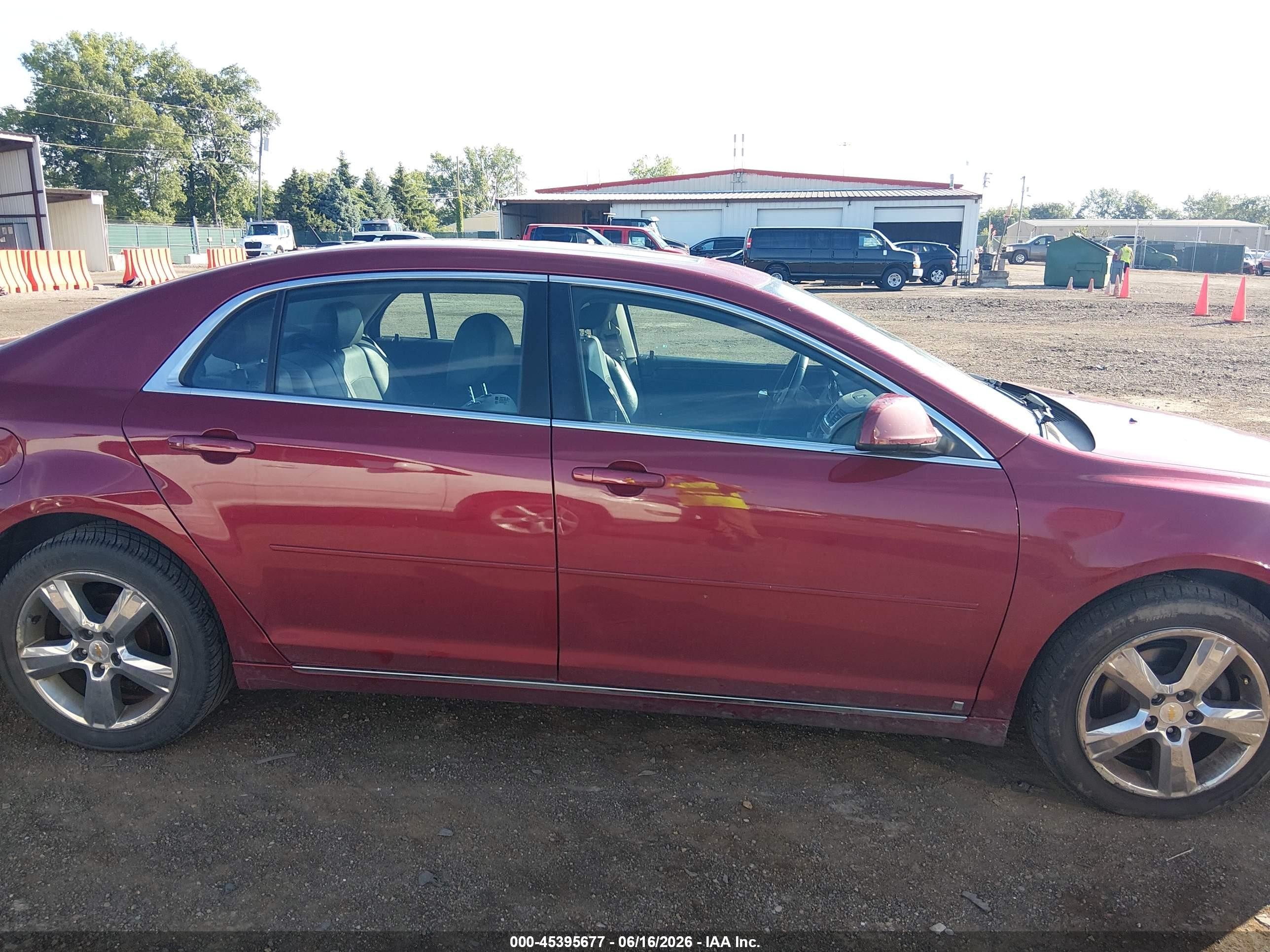 2010 Chevrolet Malibu Lt Burgundy vin: 1G1ZD5EB6AF130102