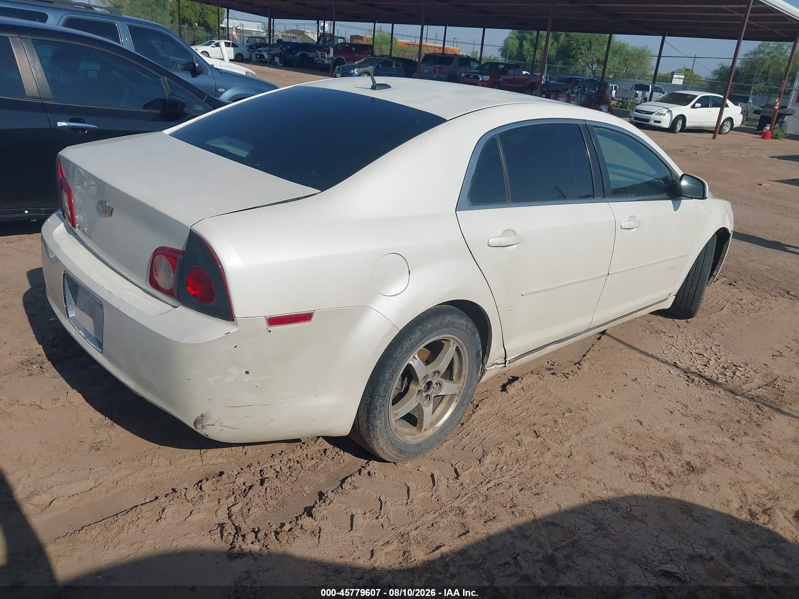 2010 Chevrolet Malibu Lt White vin: 1G1ZD5EB7AF128827