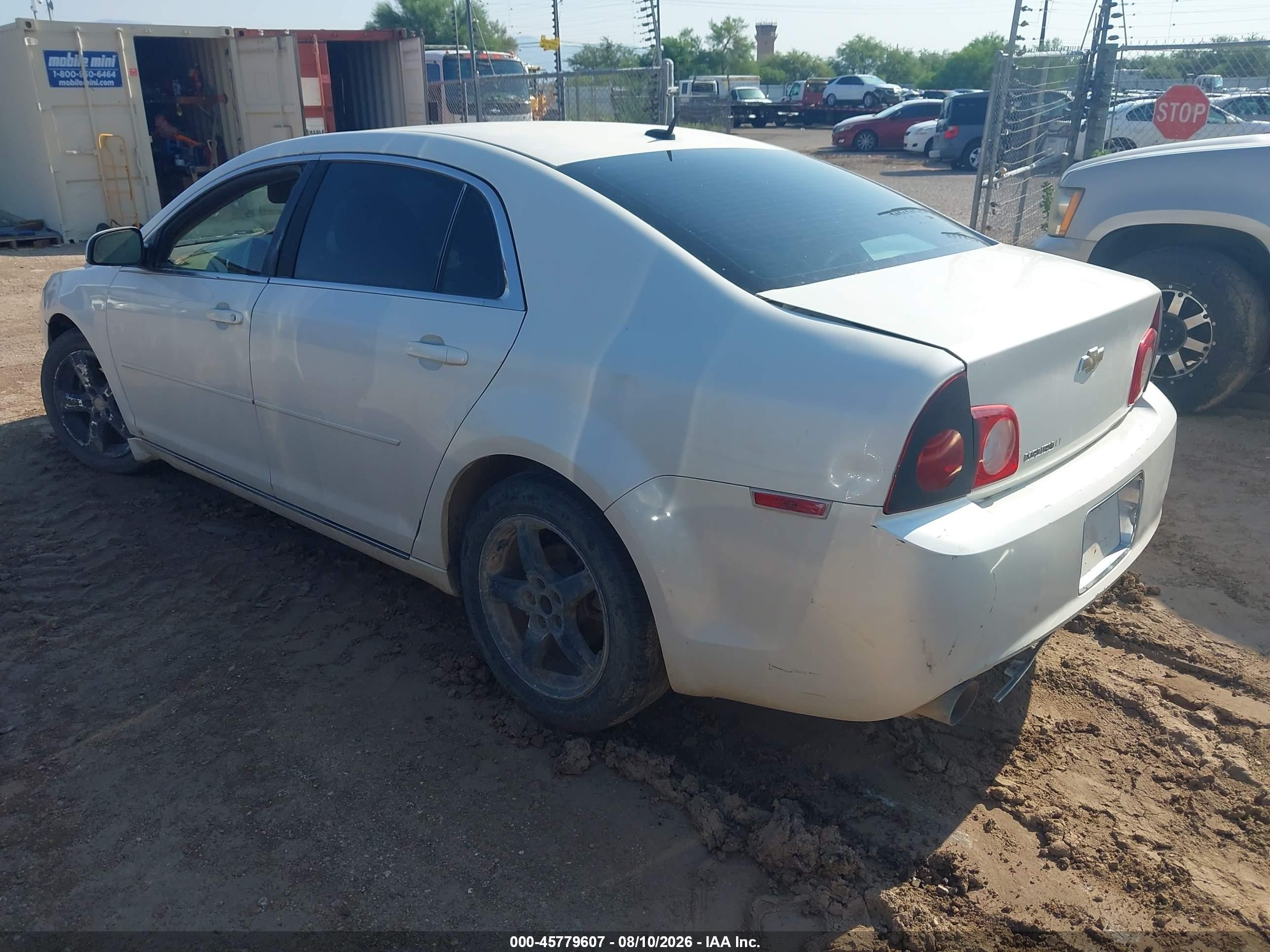 2010 Chevrolet Malibu Lt White vin: 1G1ZD5EB7AF128827