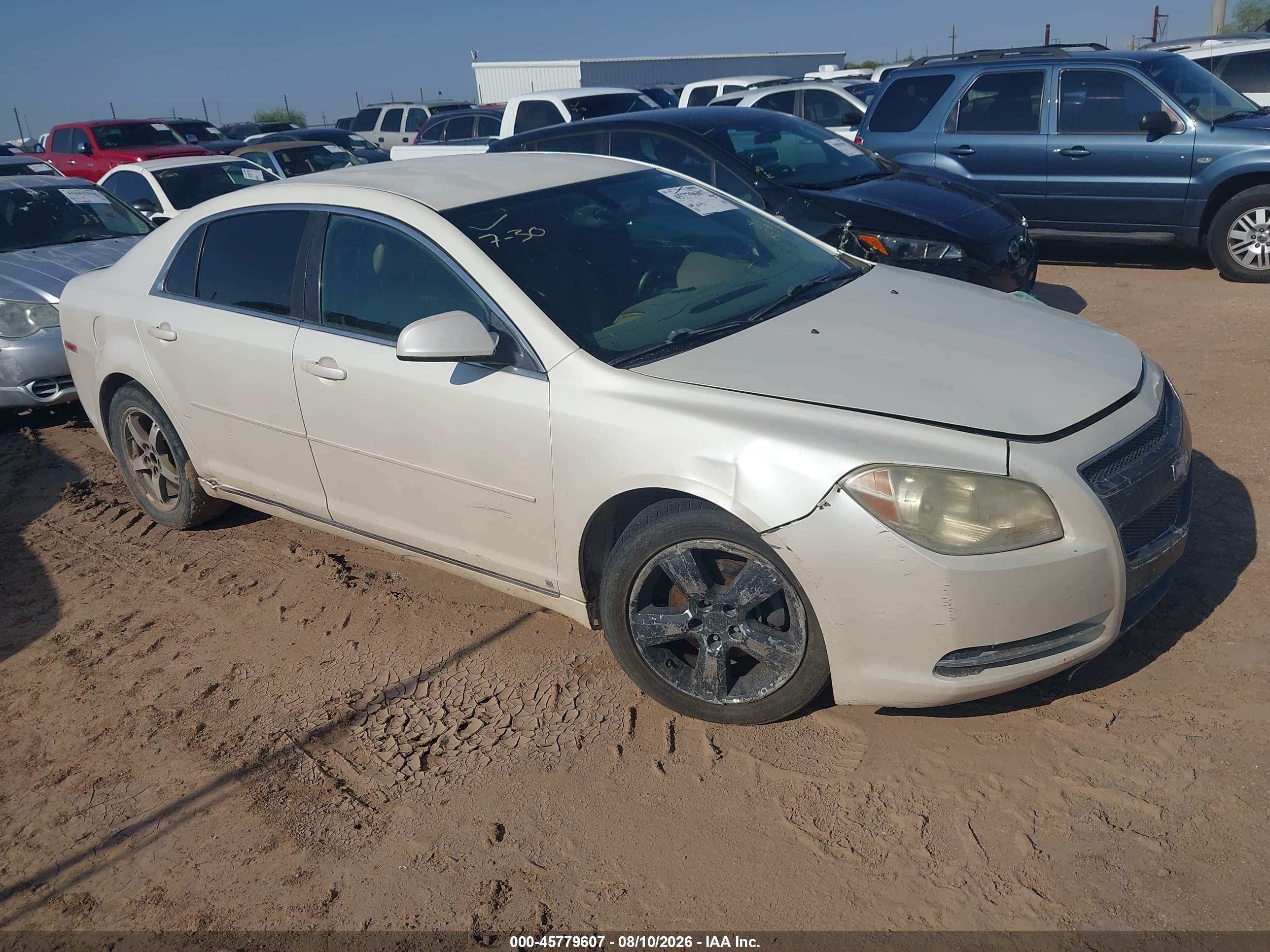2010 Chevrolet Malibu Lt White vin: 1G1ZD5EB7AF128827