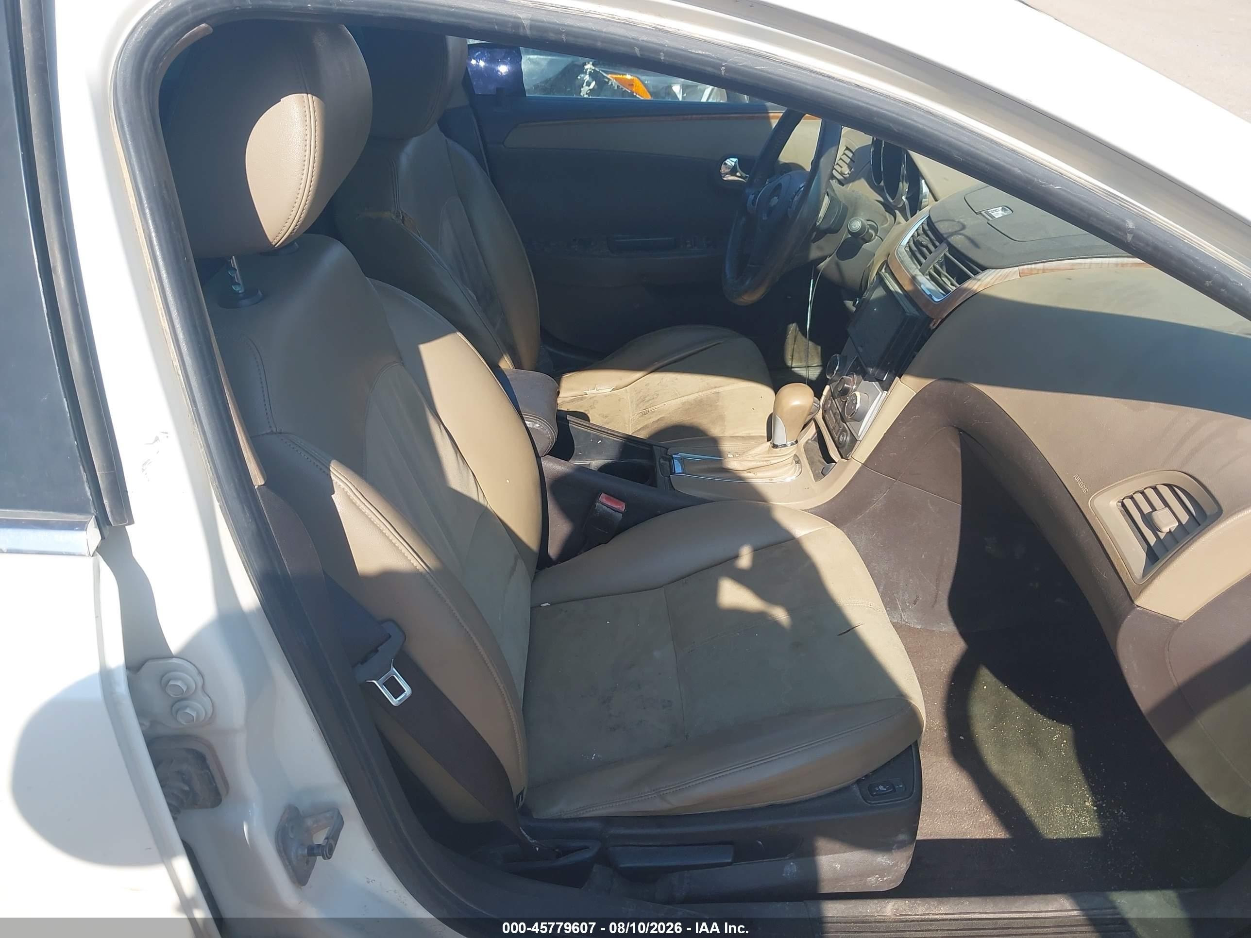 2010 Chevrolet Malibu Lt White vin: 1G1ZD5EB7AF128827