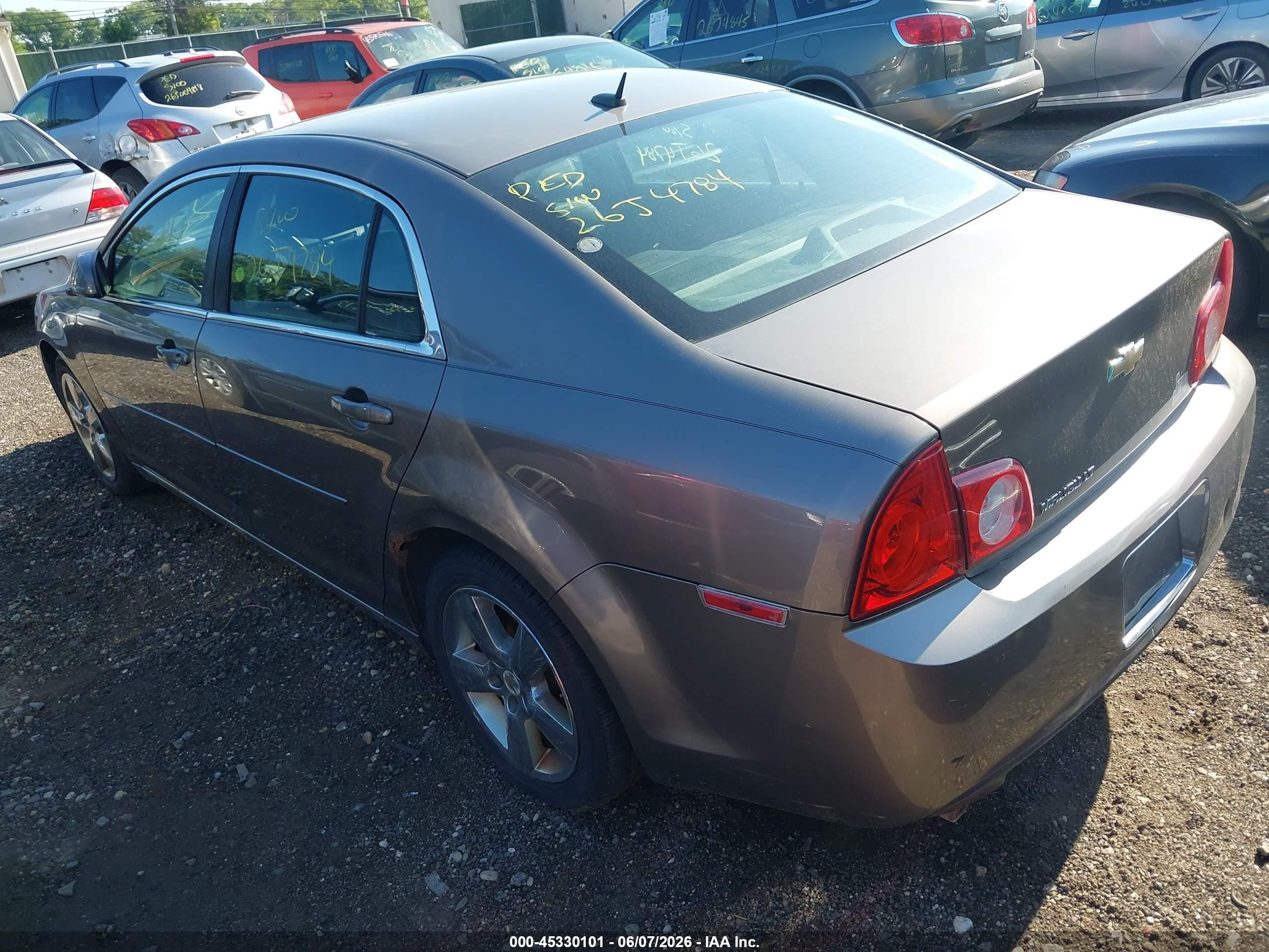 2010 Chevrolet Malibu Lt Brown vin: 1G1ZD5EB8AF289543