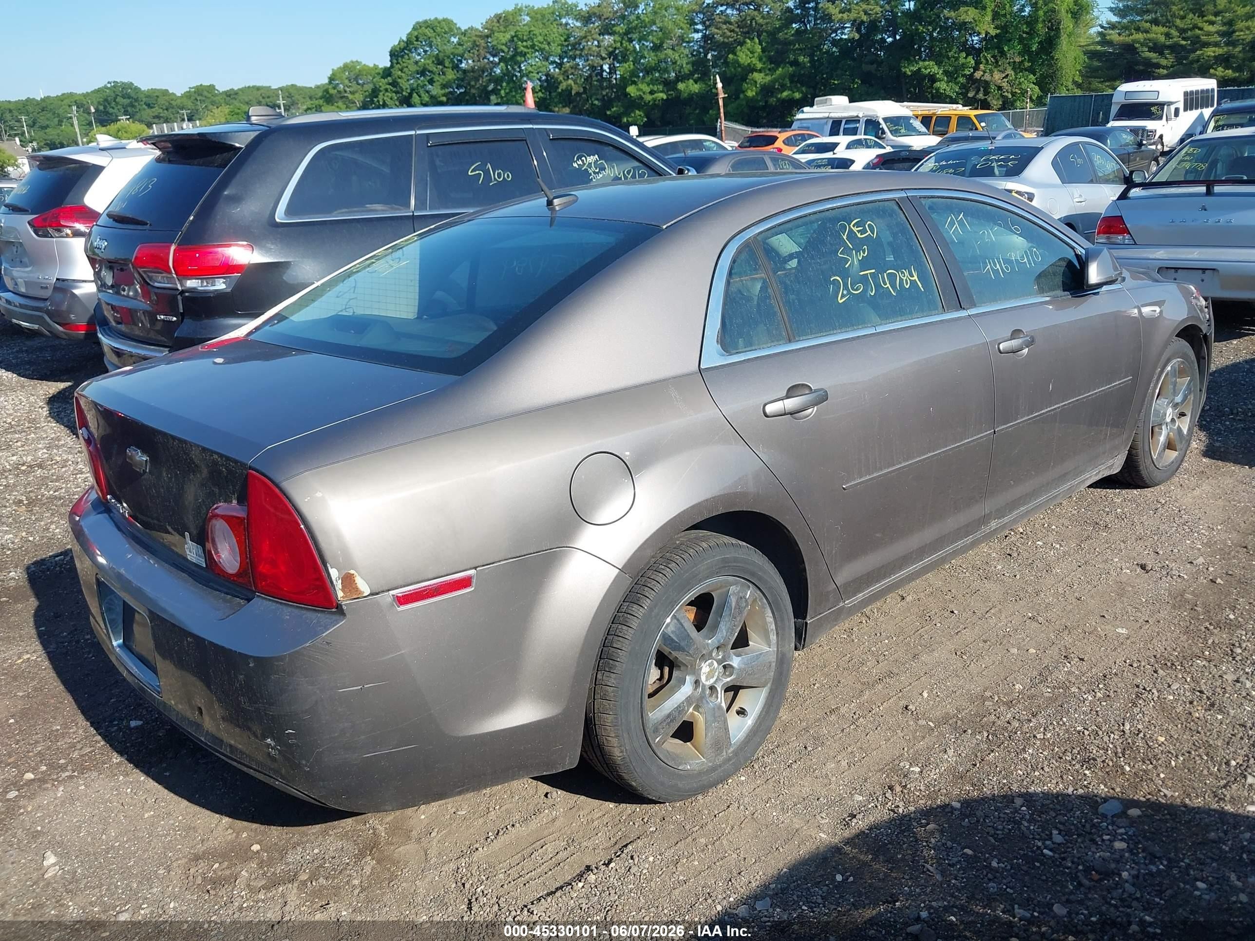 2010 Chevrolet Malibu Lt Brown vin: 1G1ZD5EB8AF289543