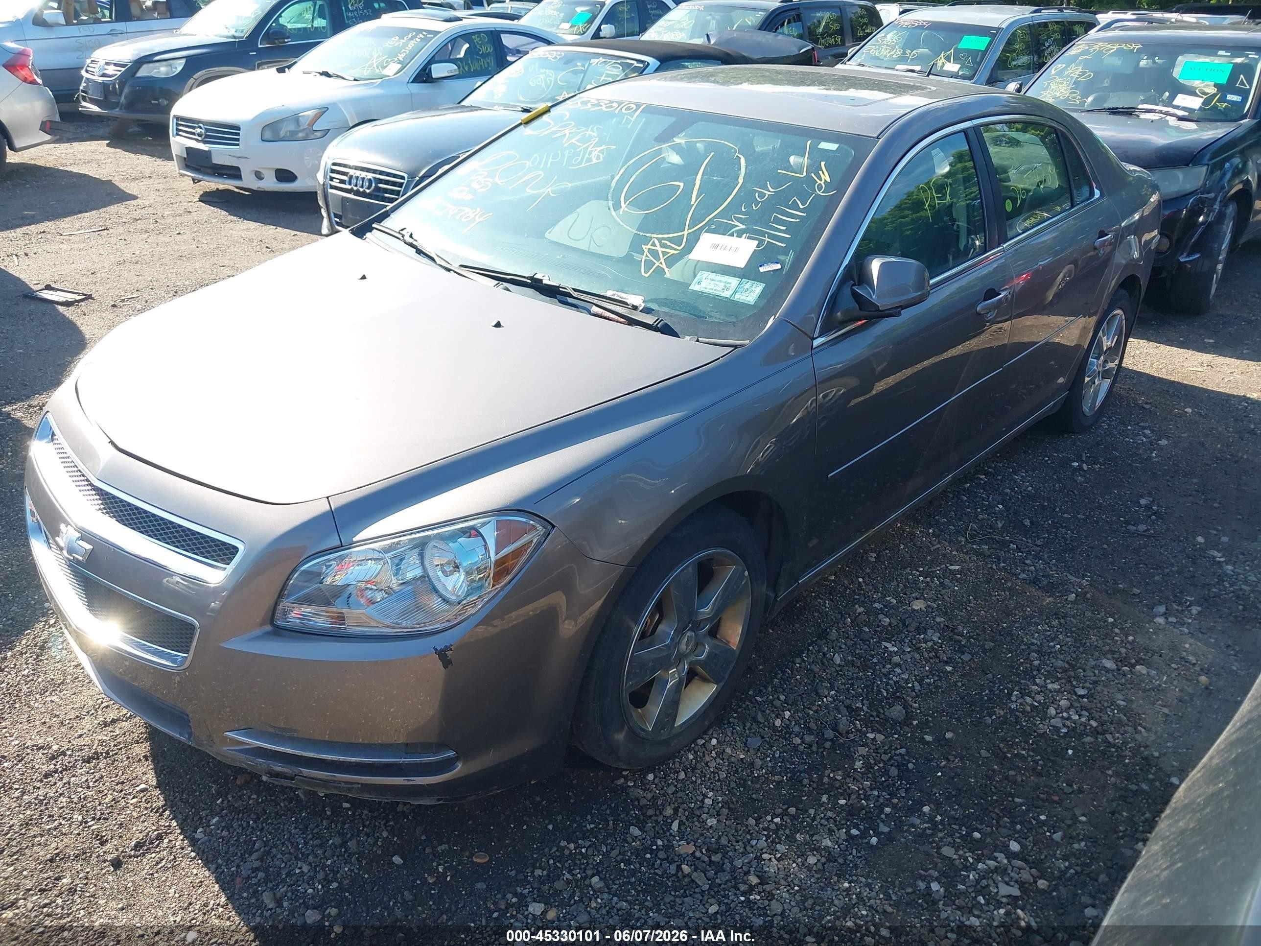 2010 Chevrolet Malibu Lt Brown vin: 1G1ZD5EB8AF289543