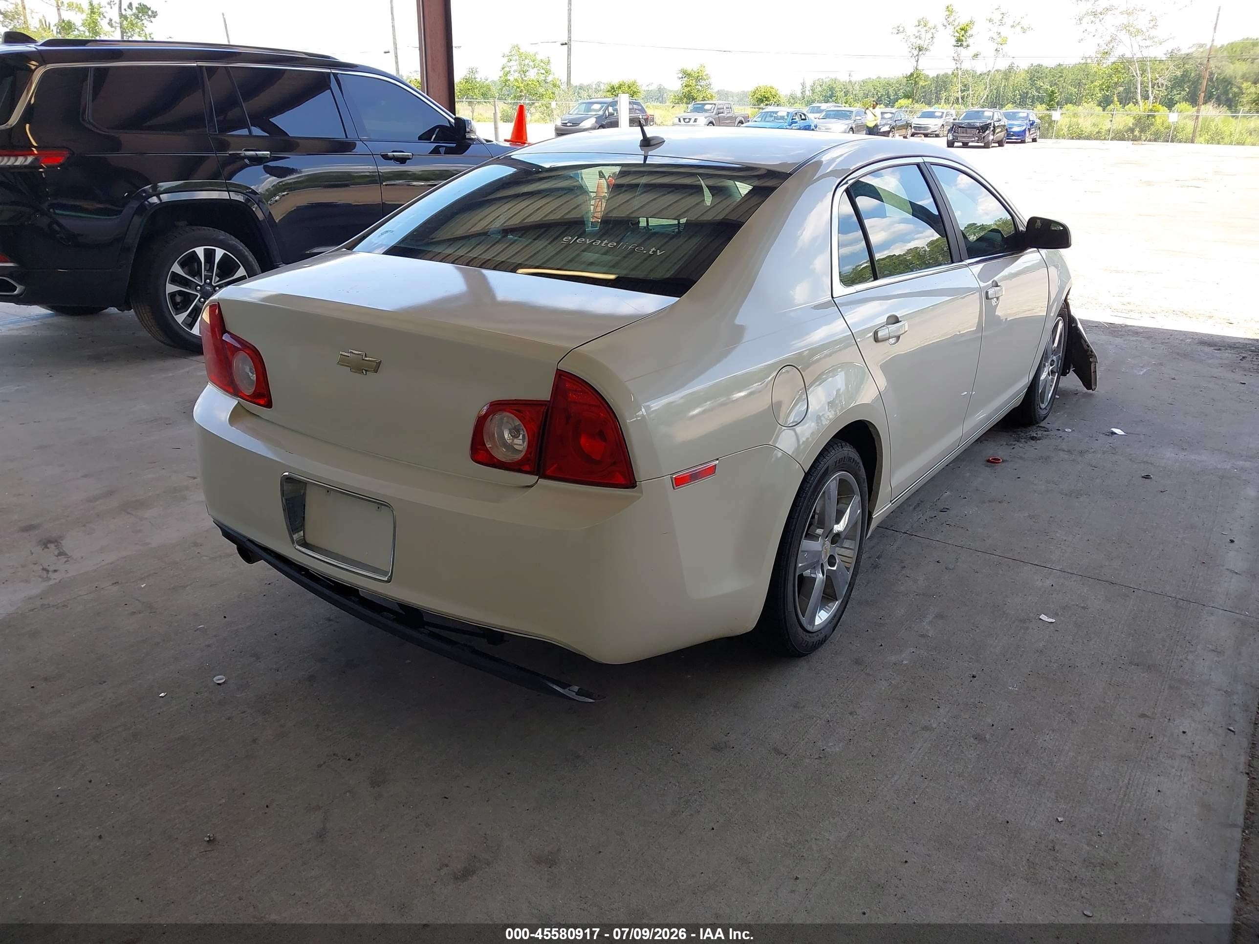 2010 Chevrolet Malibu Lt Cream vin: 1G1ZD5EB9AF255658
