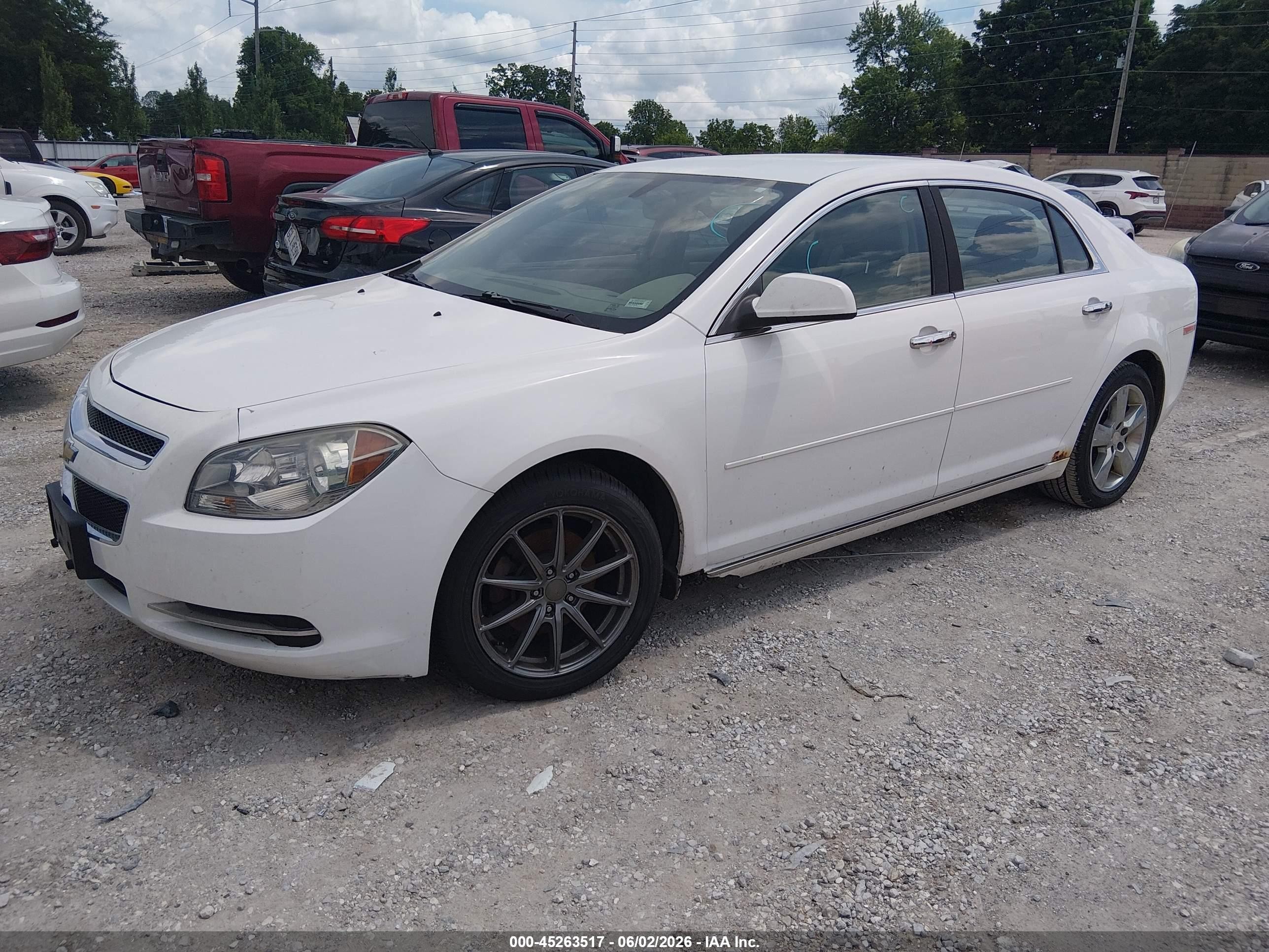 2012 Chevrolet Malibu 2lt White vin: 1G1ZD5EU2CF314022