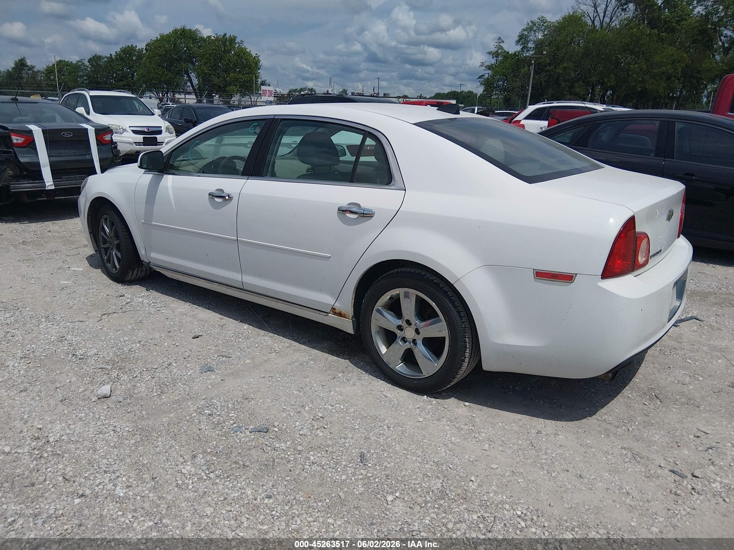 2012 Chevrolet Malibu 2lt White vin: 1G1ZD5EU2CF314022