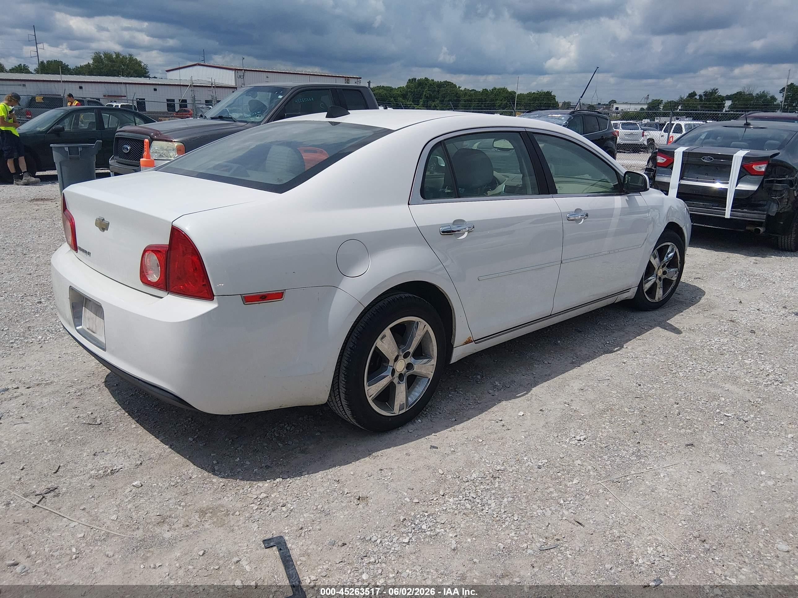 2012 Chevrolet Malibu 2lt White vin: 1G1ZD5EU2CF314022