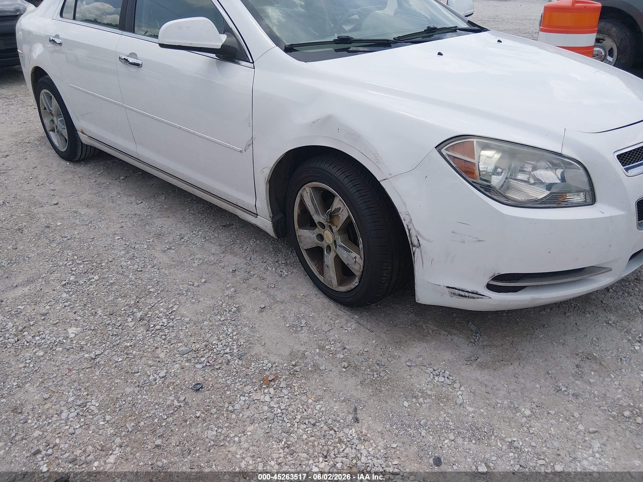 2012 Chevrolet Malibu 2lt White vin: 1G1ZD5EU2CF314022