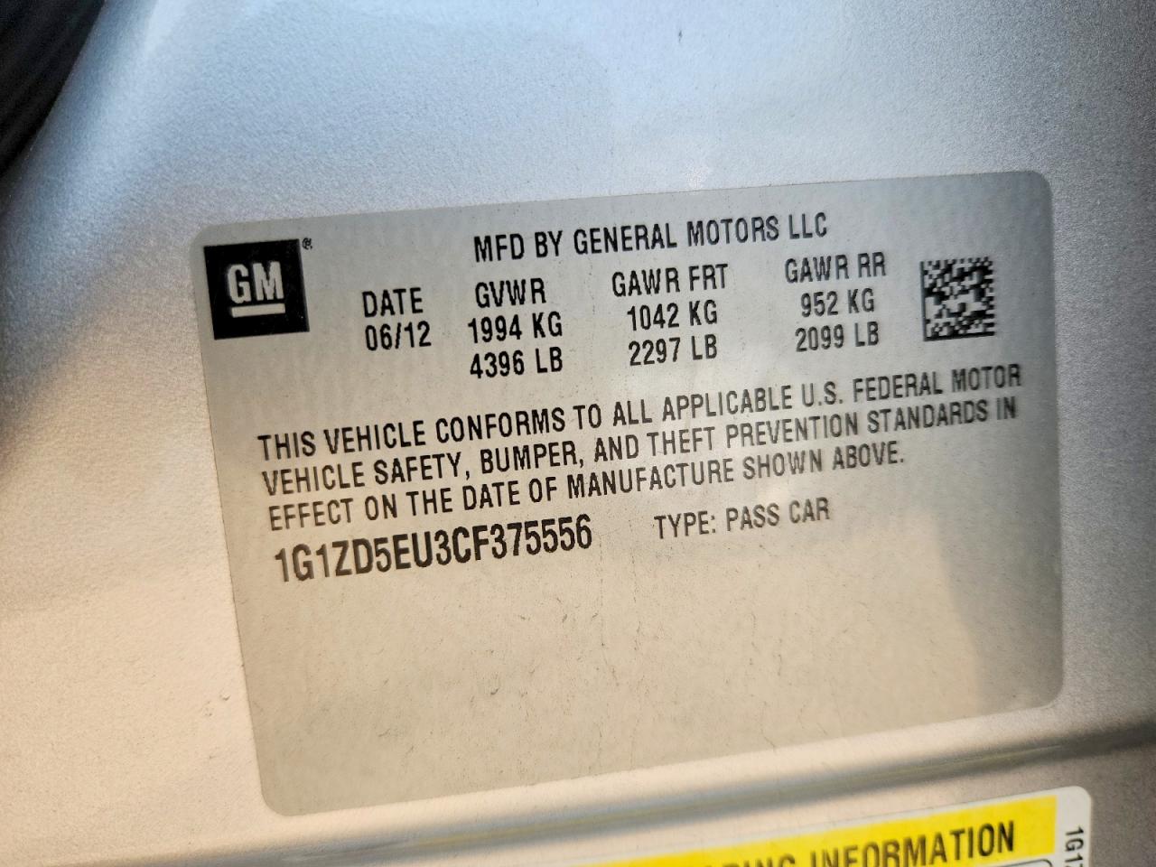2012 Chevrolet Malibu 2lt Silver vin: 1G1ZD5EU3CF375556
