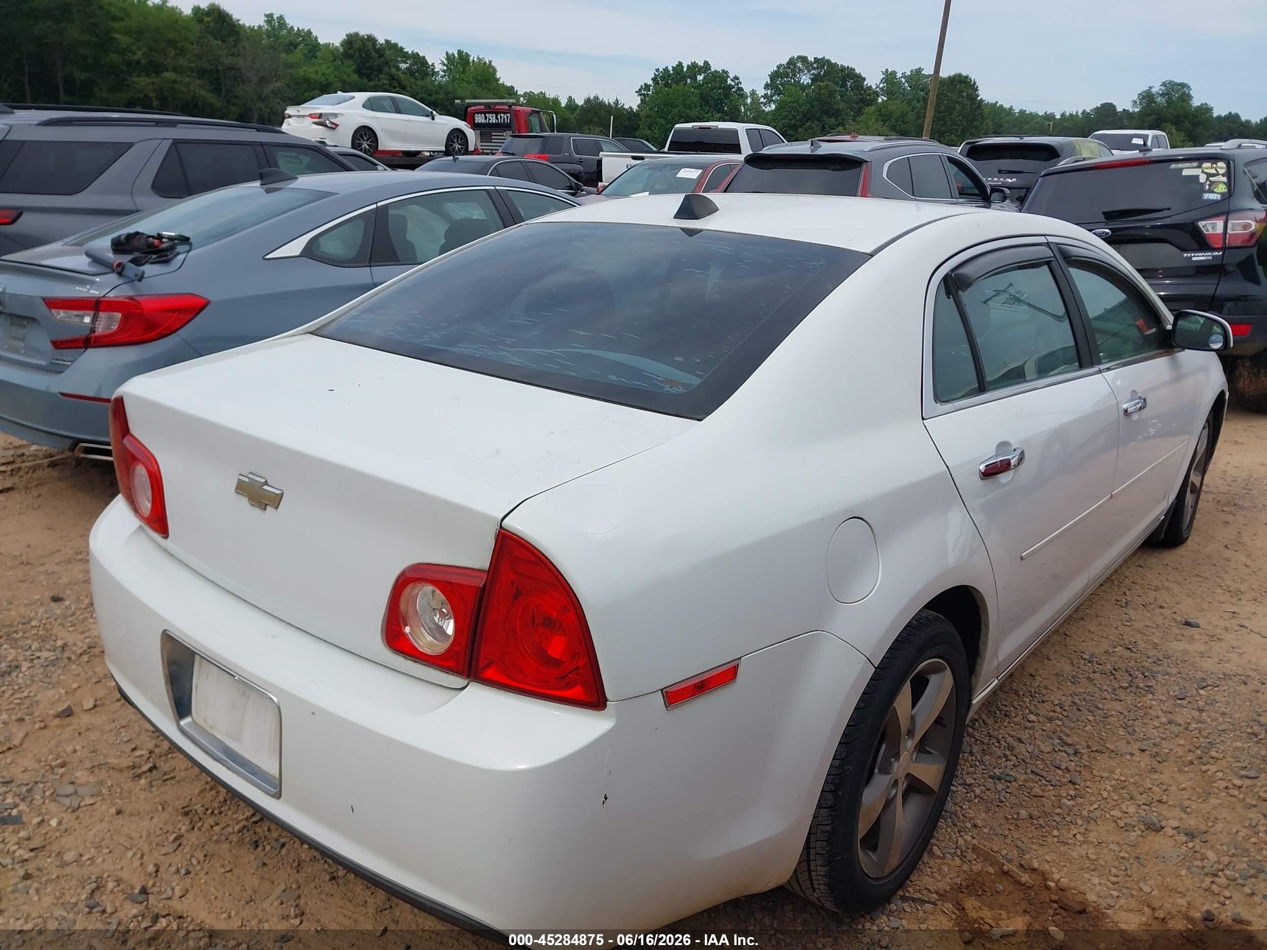 2012 Chevrolet Malibu 2lt White vin: 1G1ZD5EU4CF361052