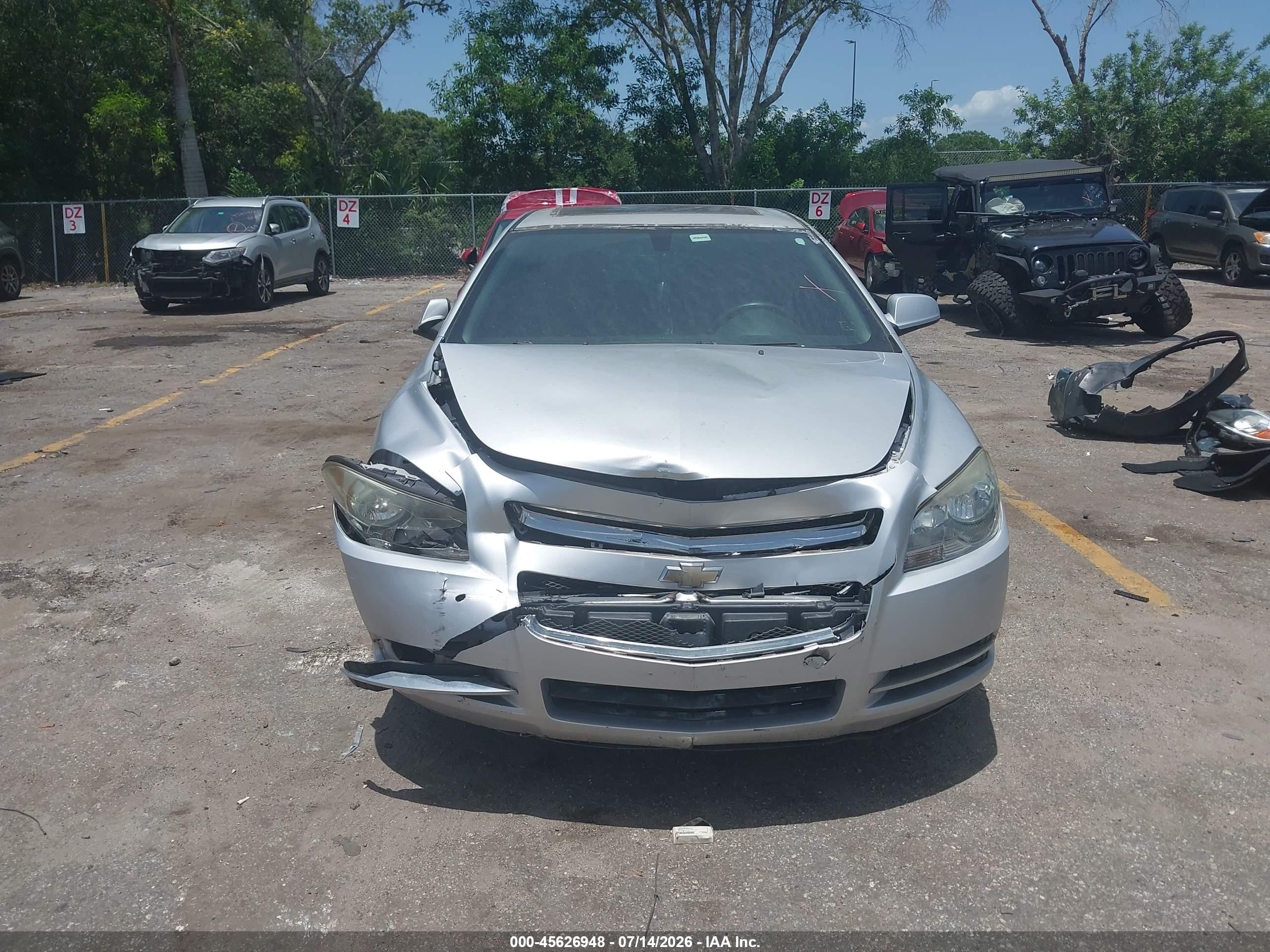 2012 Chevrolet Malibu 2lt Silver vin: 1G1ZD5EU6CF210598