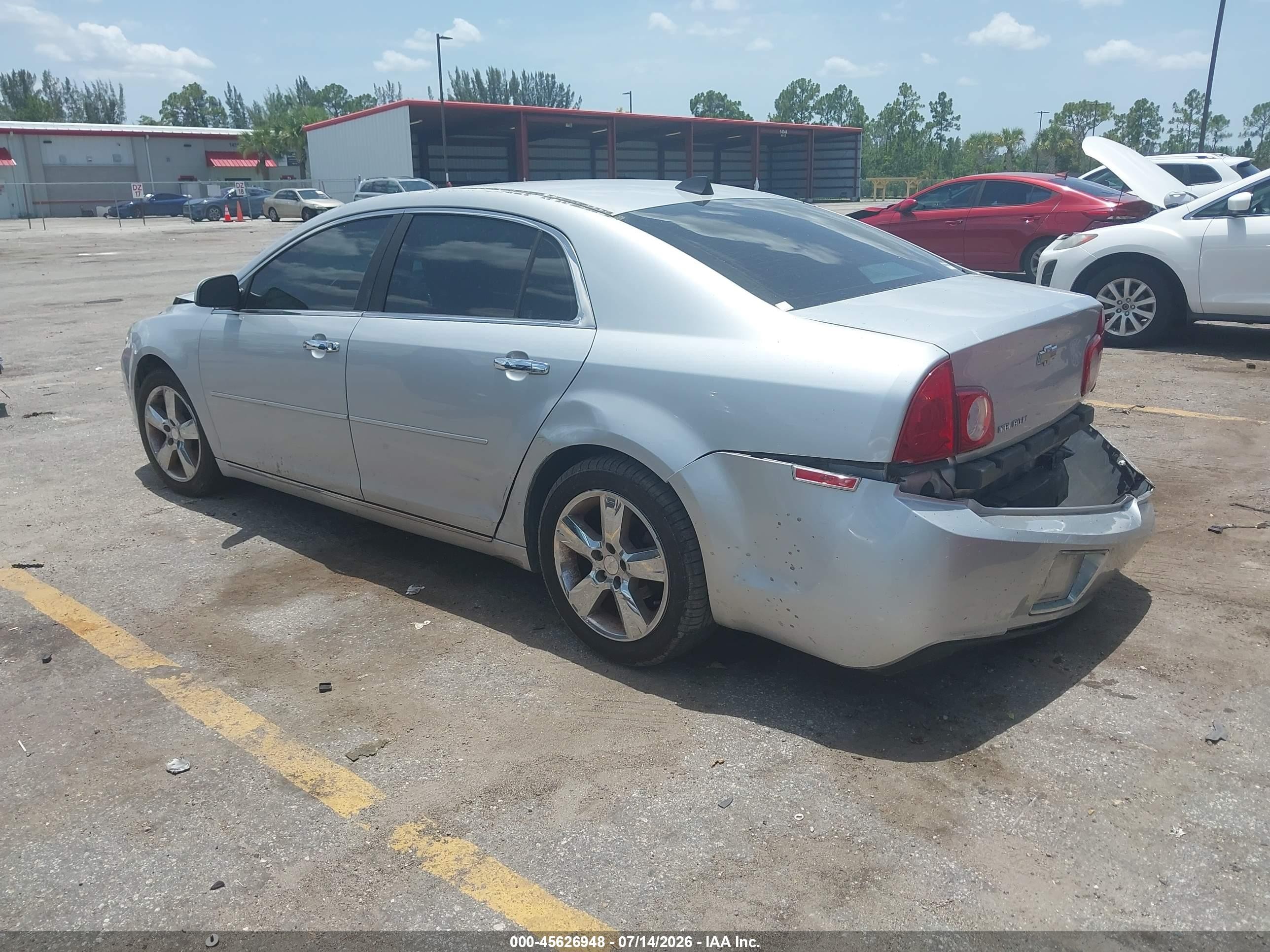 2012 Chevrolet Malibu 2lt Silver vin: 1G1ZD5EU6CF210598
