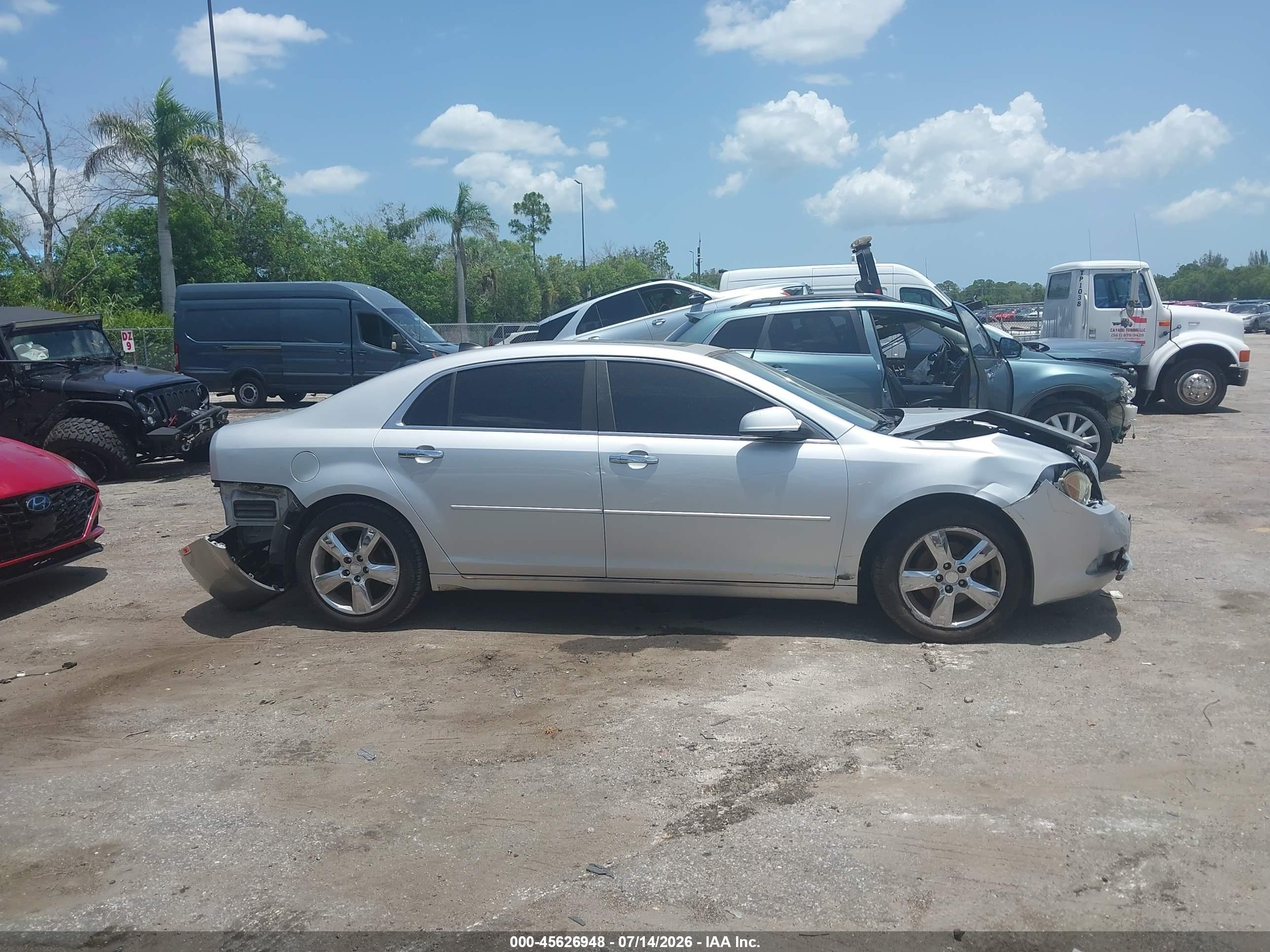 2012 Chevrolet Malibu 2lt Silver vin: 1G1ZD5EU6CF210598
