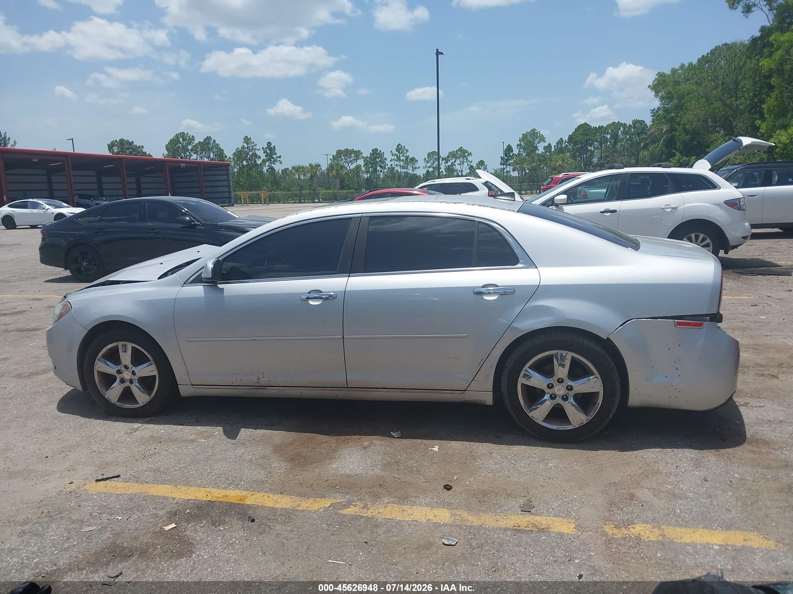 2012 Chevrolet Malibu 2lt Silver vin: 1G1ZD5EU6CF210598