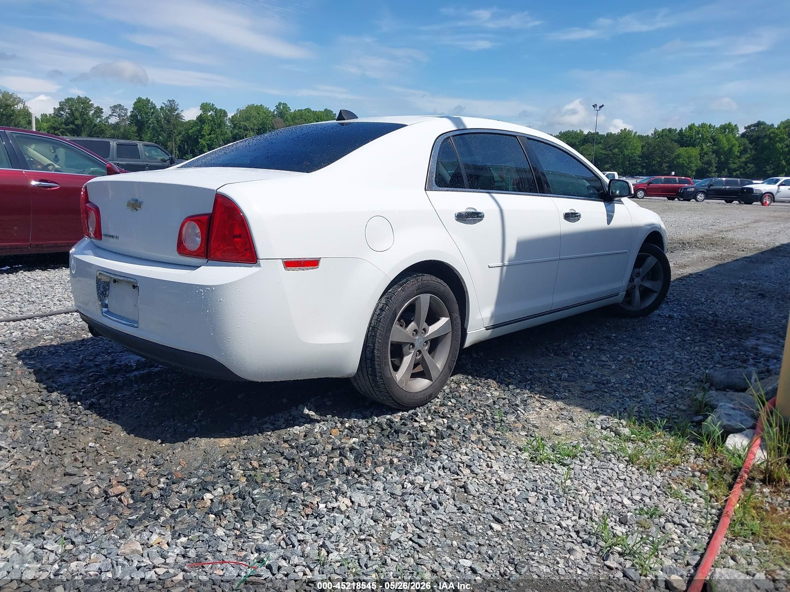 2012 Chevrolet Malibu 2lt White vin: 1G1ZD5EU6CF362395