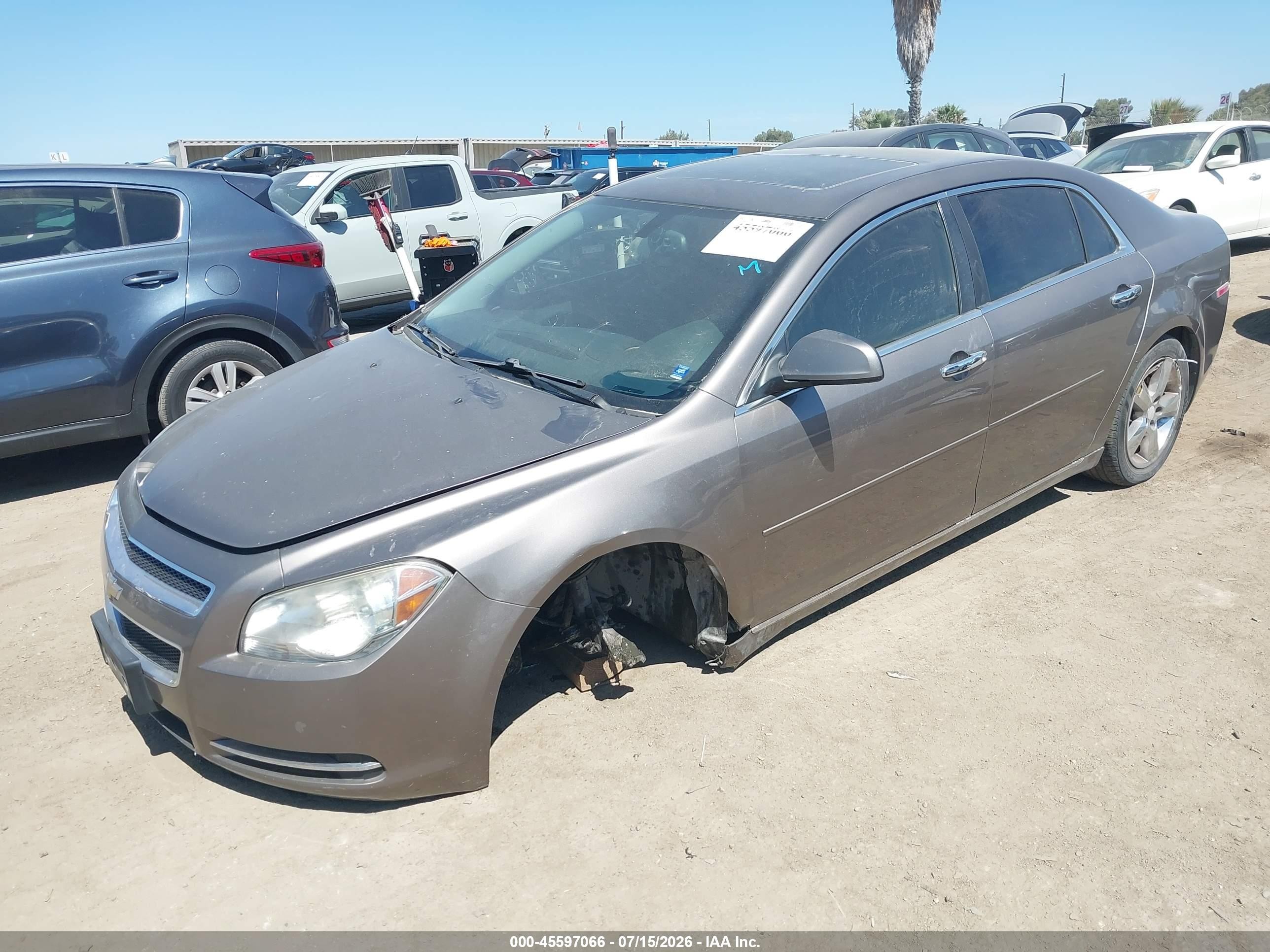 2012 Chevrolet Malibu 2lt Gray vin: 1G1ZD5EU7CF239849