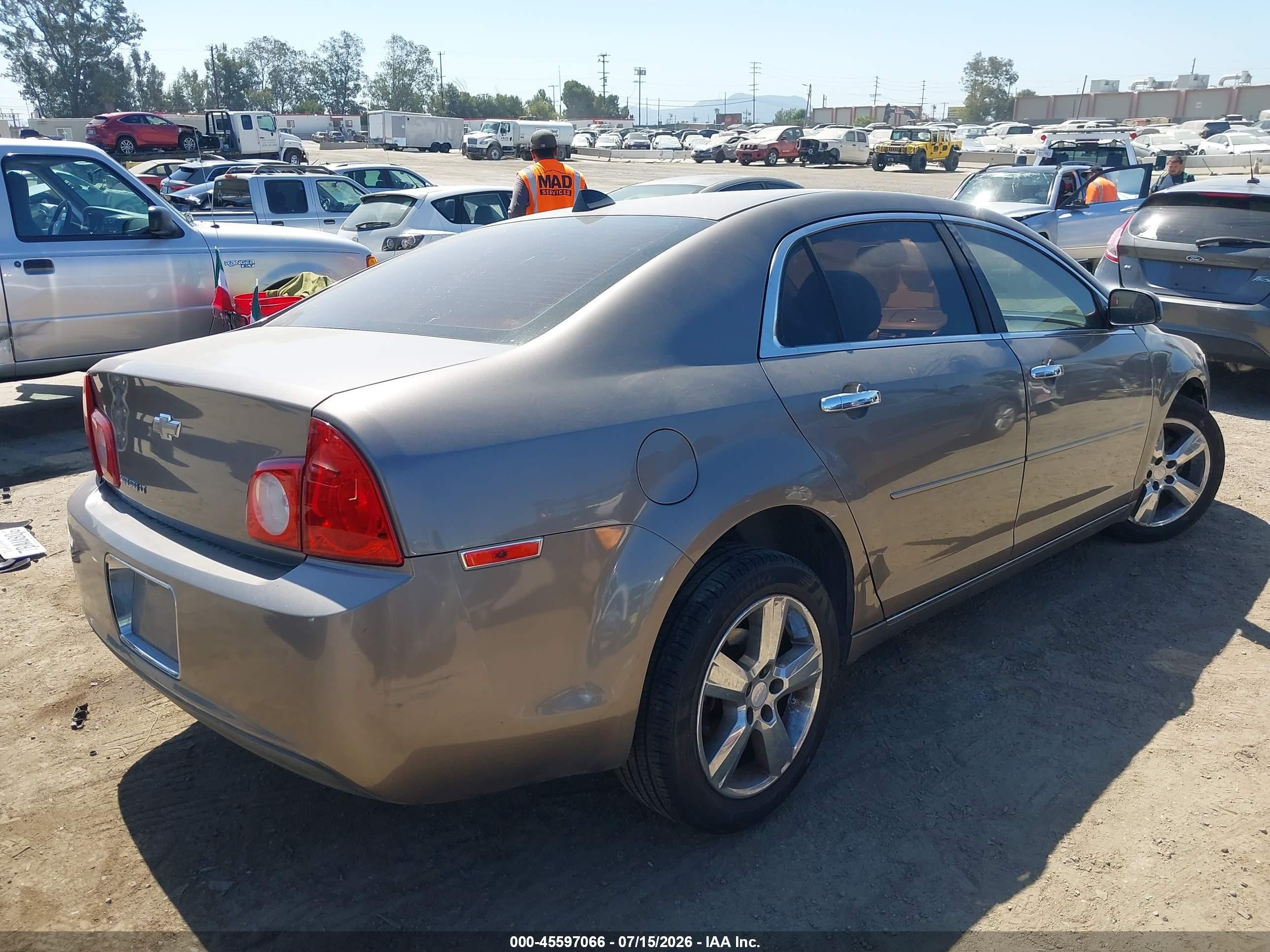 2012 Chevrolet Malibu 2lt Gray vin: 1G1ZD5EU7CF239849