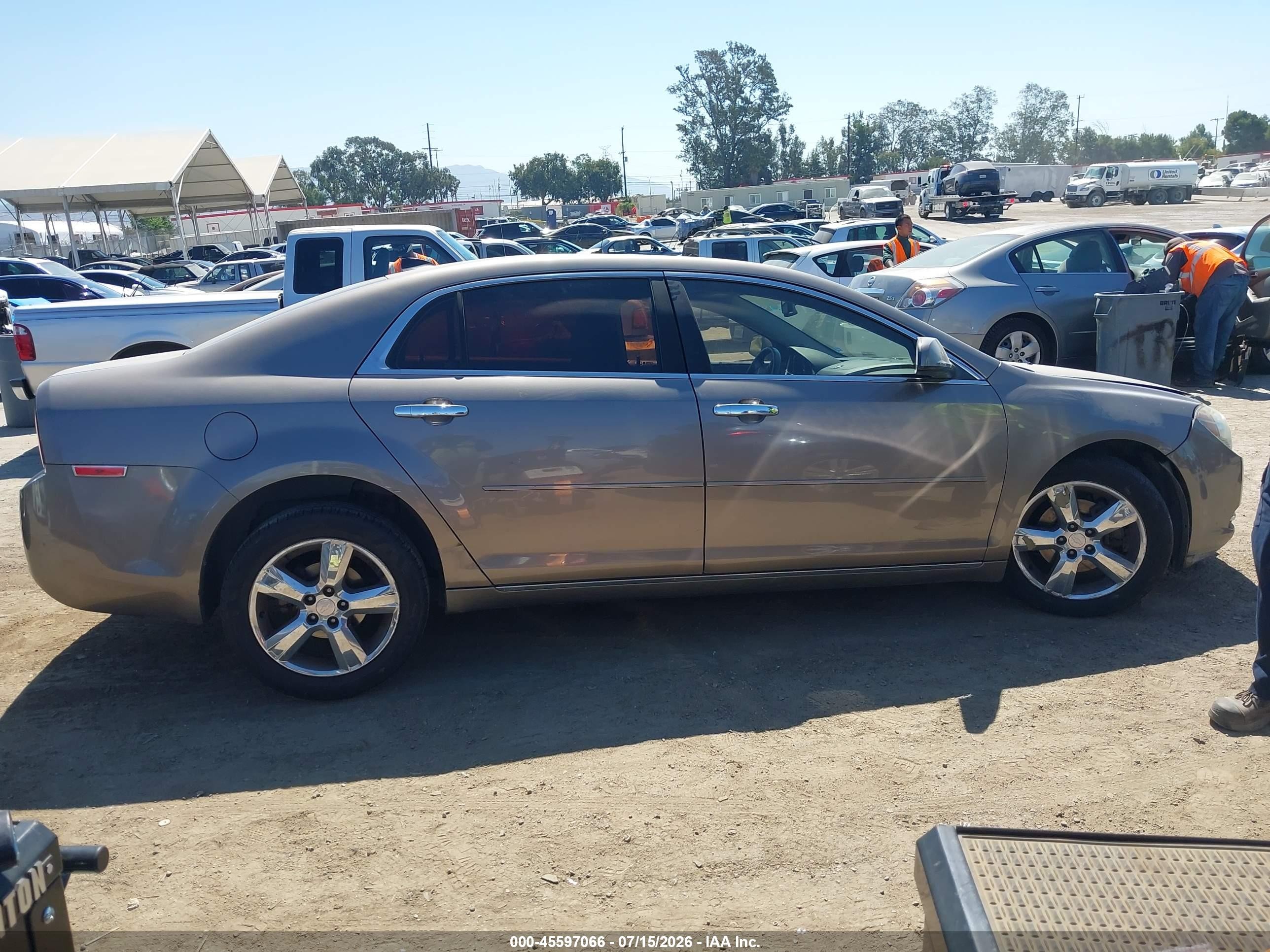 2012 Chevrolet Malibu 2lt Gray vin: 1G1ZD5EU7CF239849