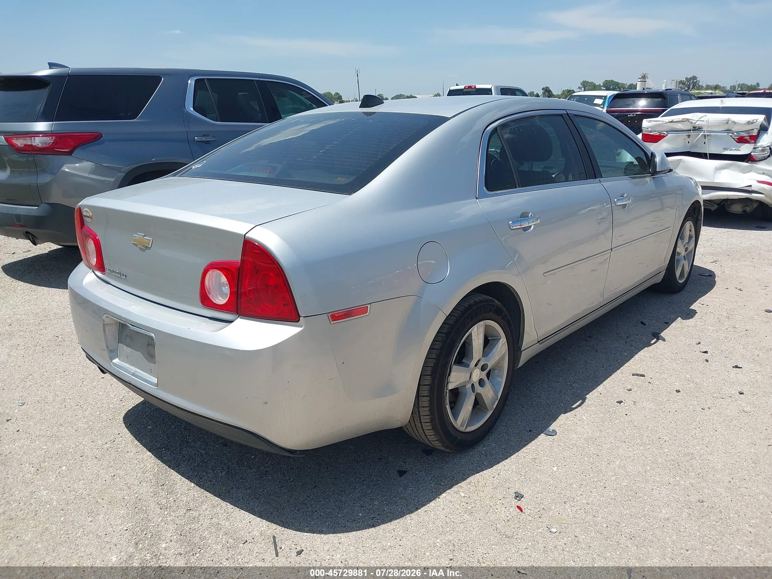 2012 Chevrolet Malibu 2lt Silver vin: 1G1ZD5EUXCF328850