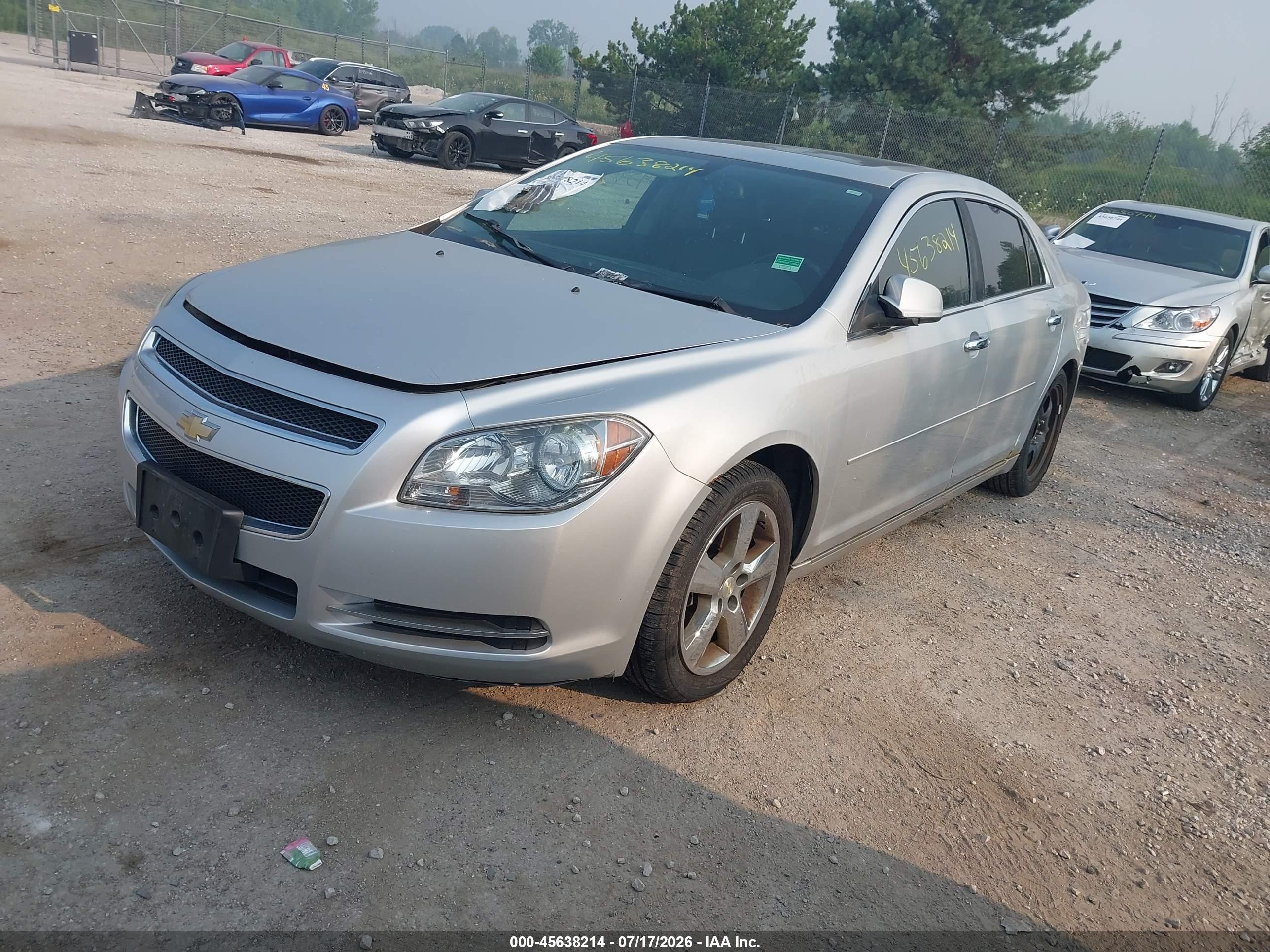 2012 Chevrolet Malibu 2lt Серебряный vin: 1G1ZD5EUXCF377661