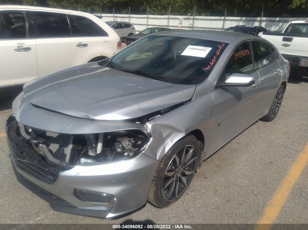 2018 Chevrolet Malibu Lt Silver vin: 1G1ZD5ST0JF197324