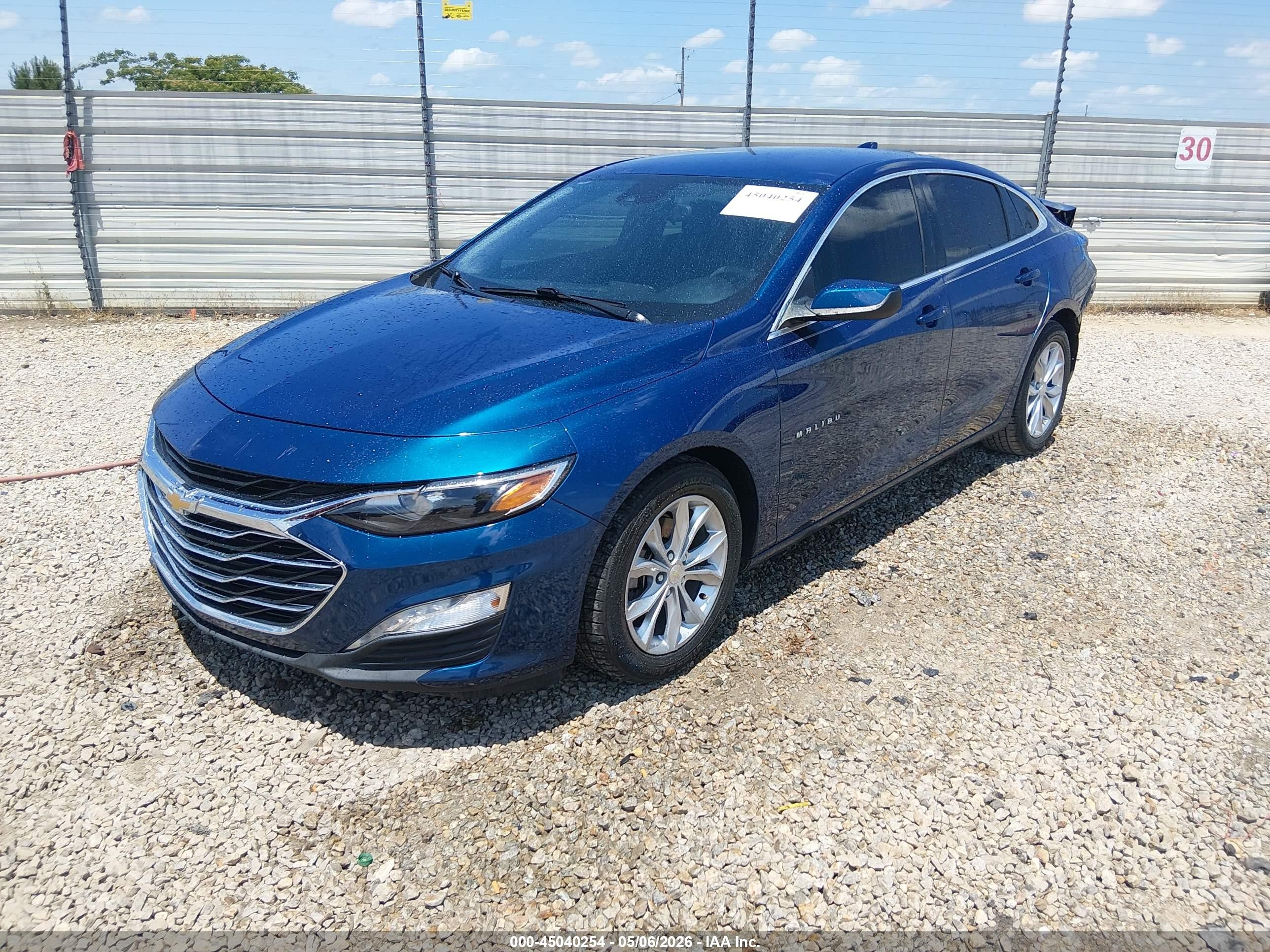 2019 Chevrolet Malibu Lt Синий vin: 1G1ZD5ST0KF135830