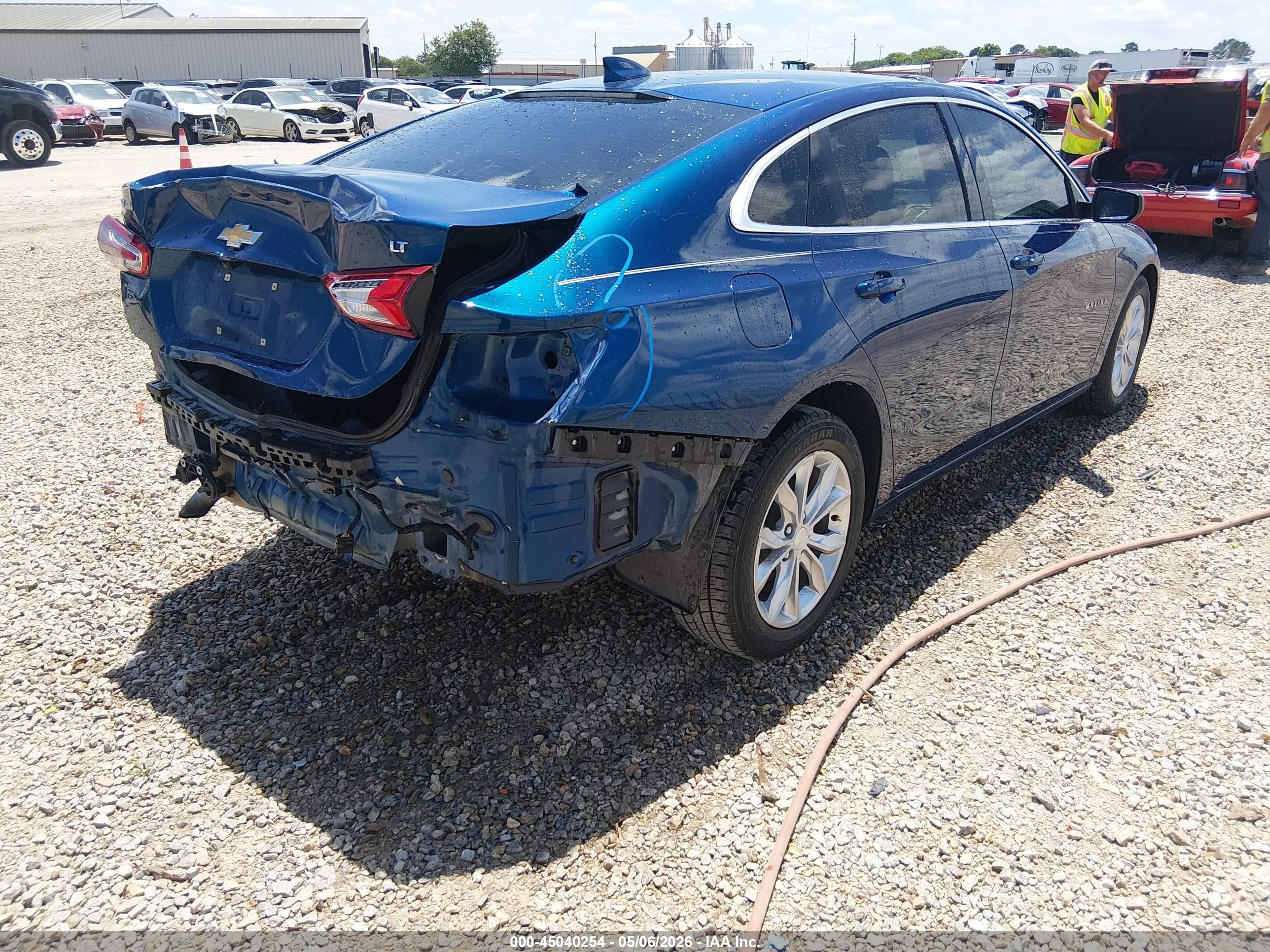 2019 Chevrolet Malibu Lt Синий vin: 1G1ZD5ST0KF135830