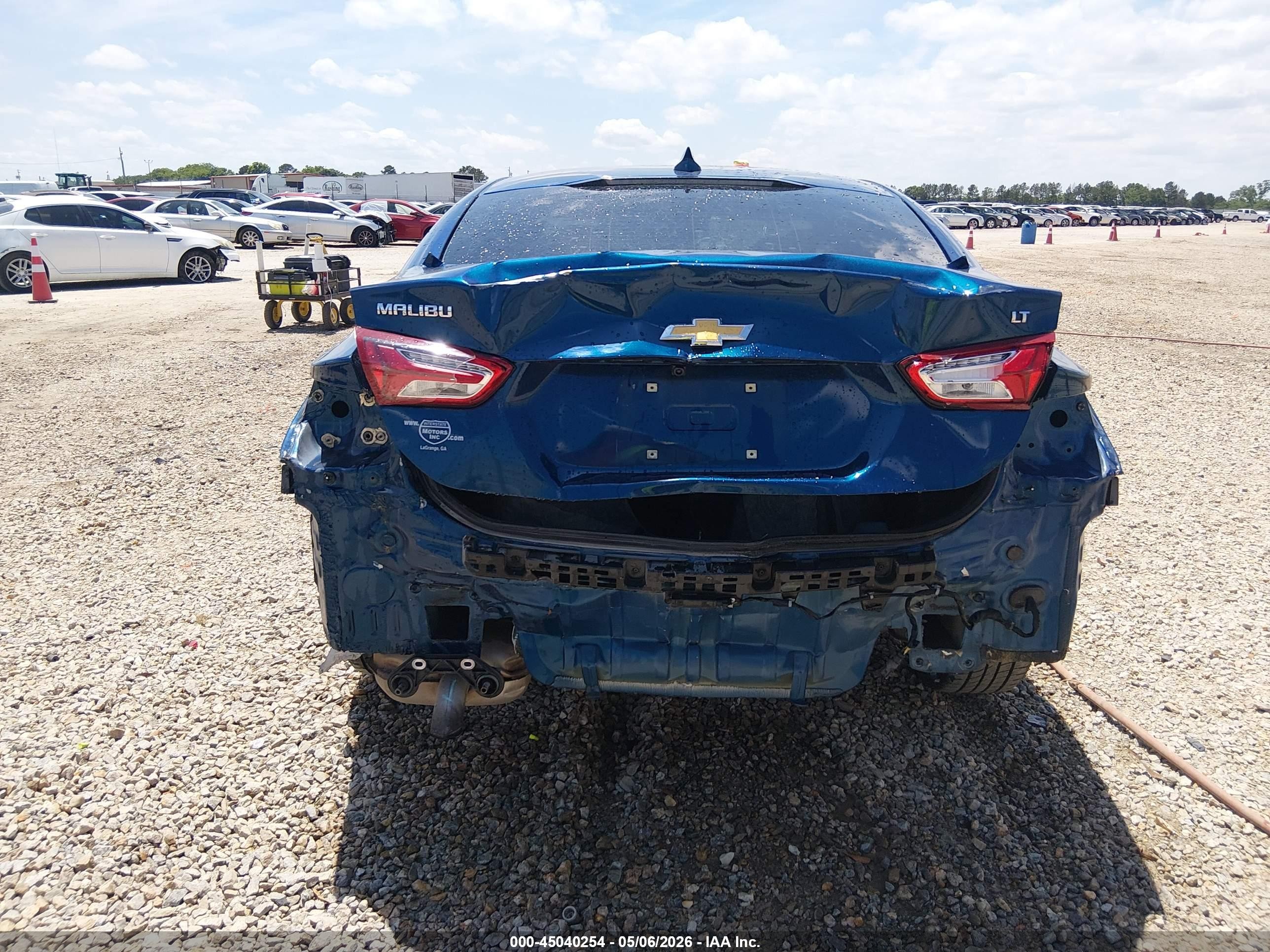 2019 Chevrolet Malibu Lt Синий vin: 1G1ZD5ST0KF135830