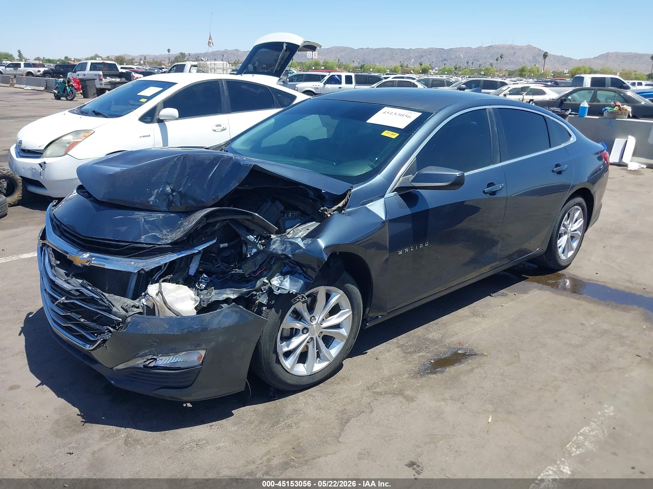 2019 Chevrolet Malibu Lt Синий vin: 1G1ZD5ST0KF158007