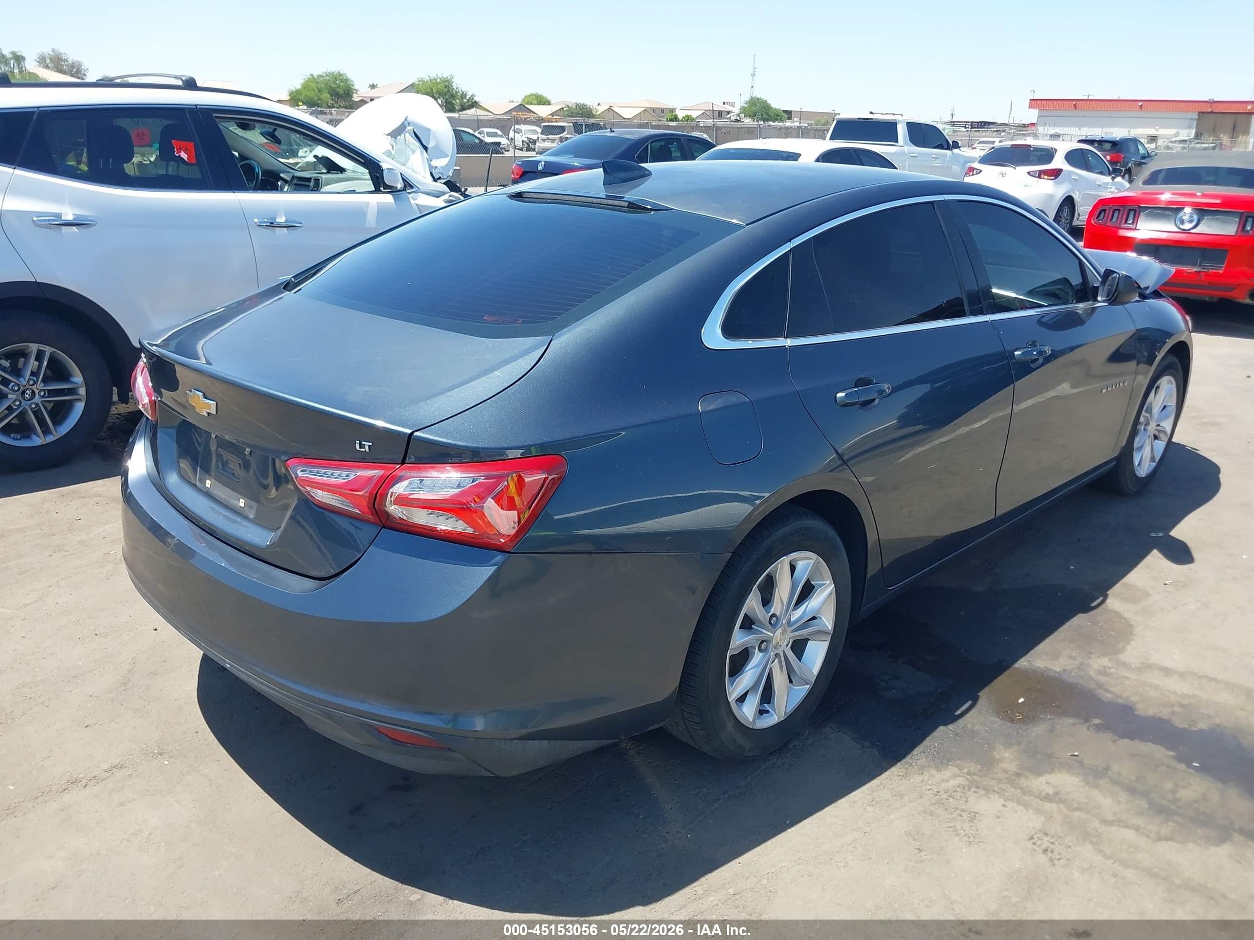 2019 Chevrolet Malibu Lt Синий vin: 1G1ZD5ST0KF158007